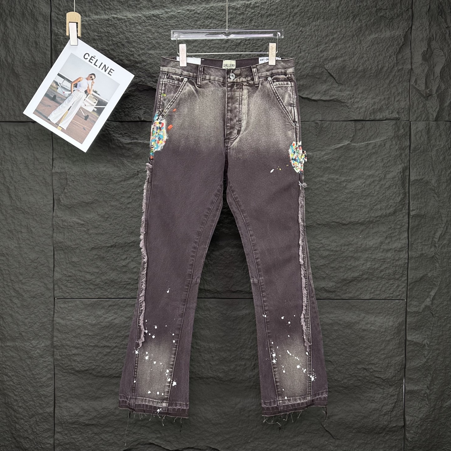 Chrome Hearts Couple Jeans Brown Loose Fit L