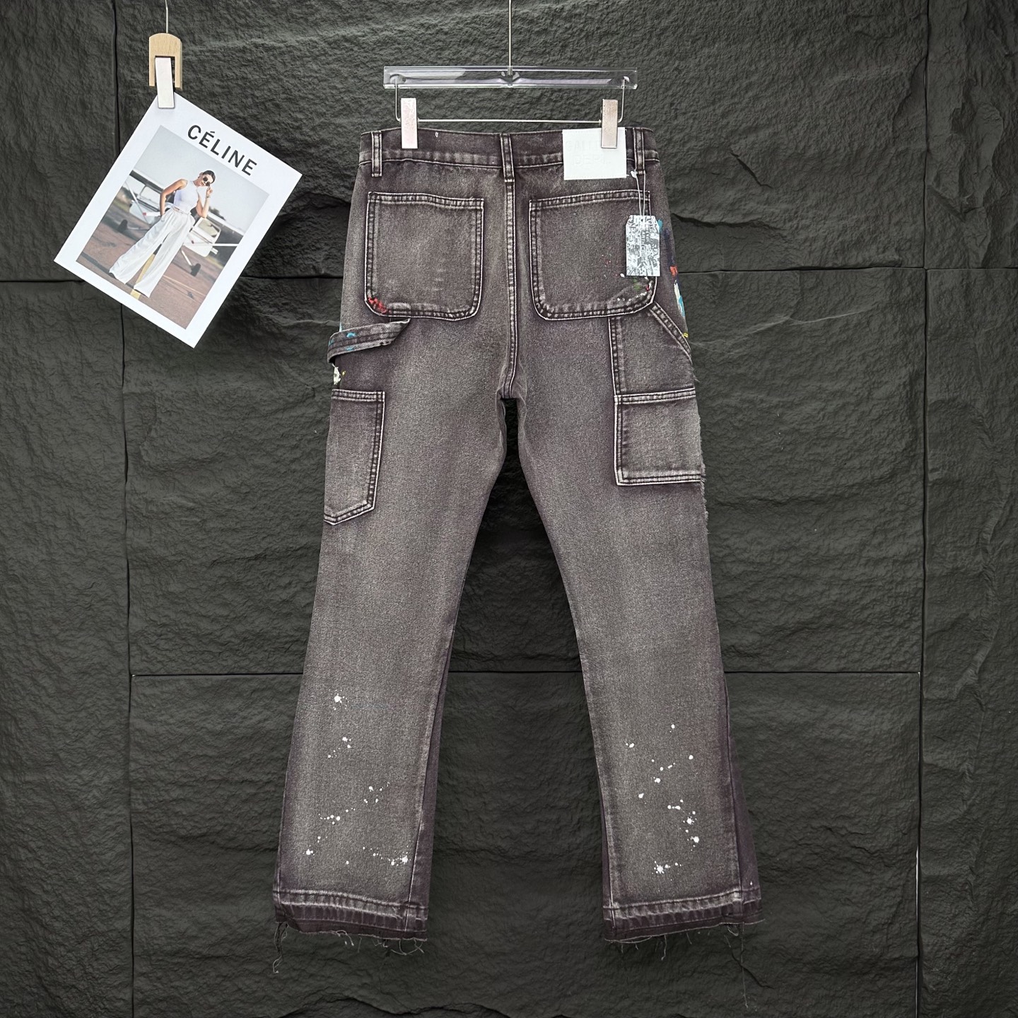 Chrome Hearts Couple Jeans Brown Loose Fit L