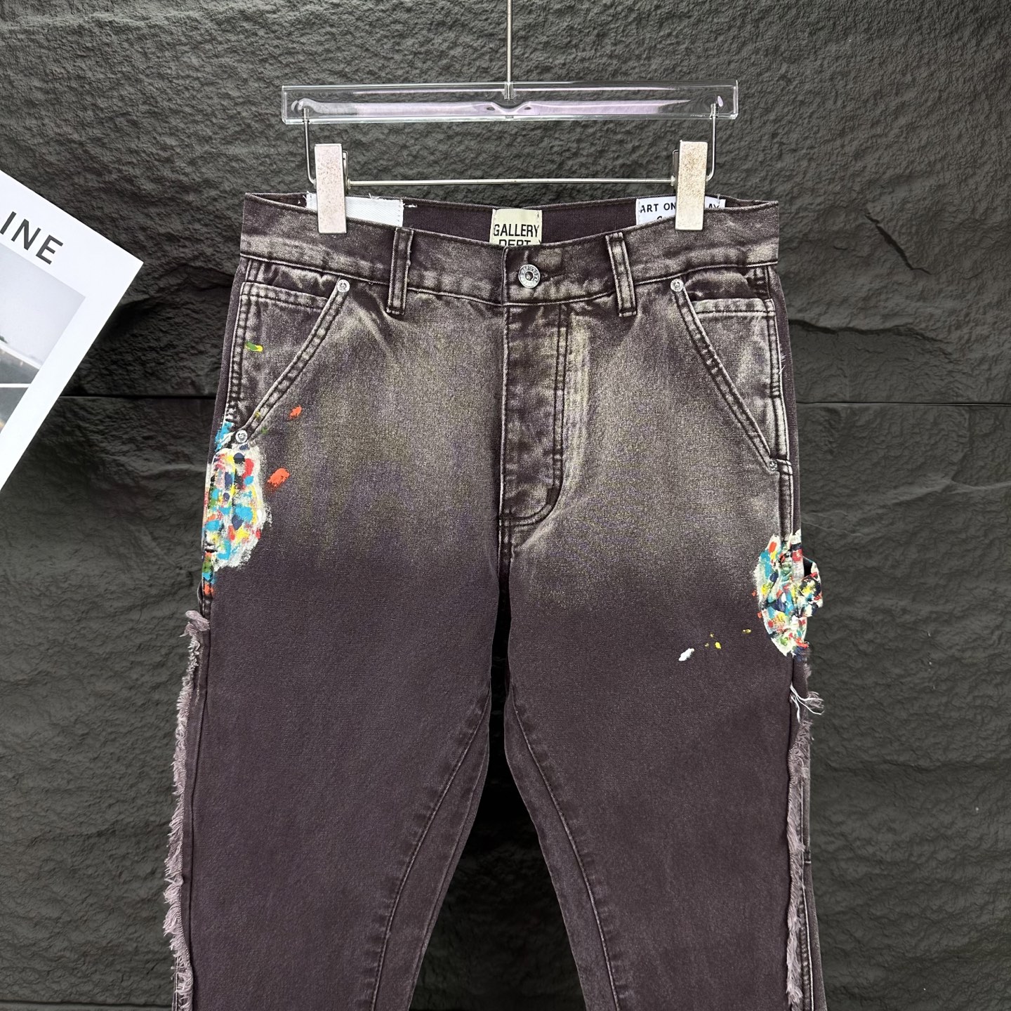 Chrome Hearts Couple Jeans Brown Loose Fit L