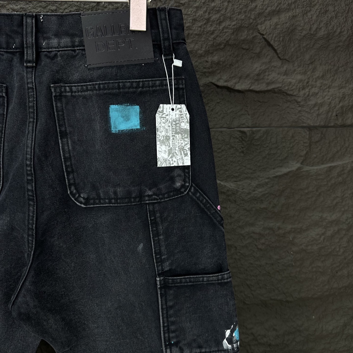 Chrome Hearts Couple Jeans Black Loose Fit L