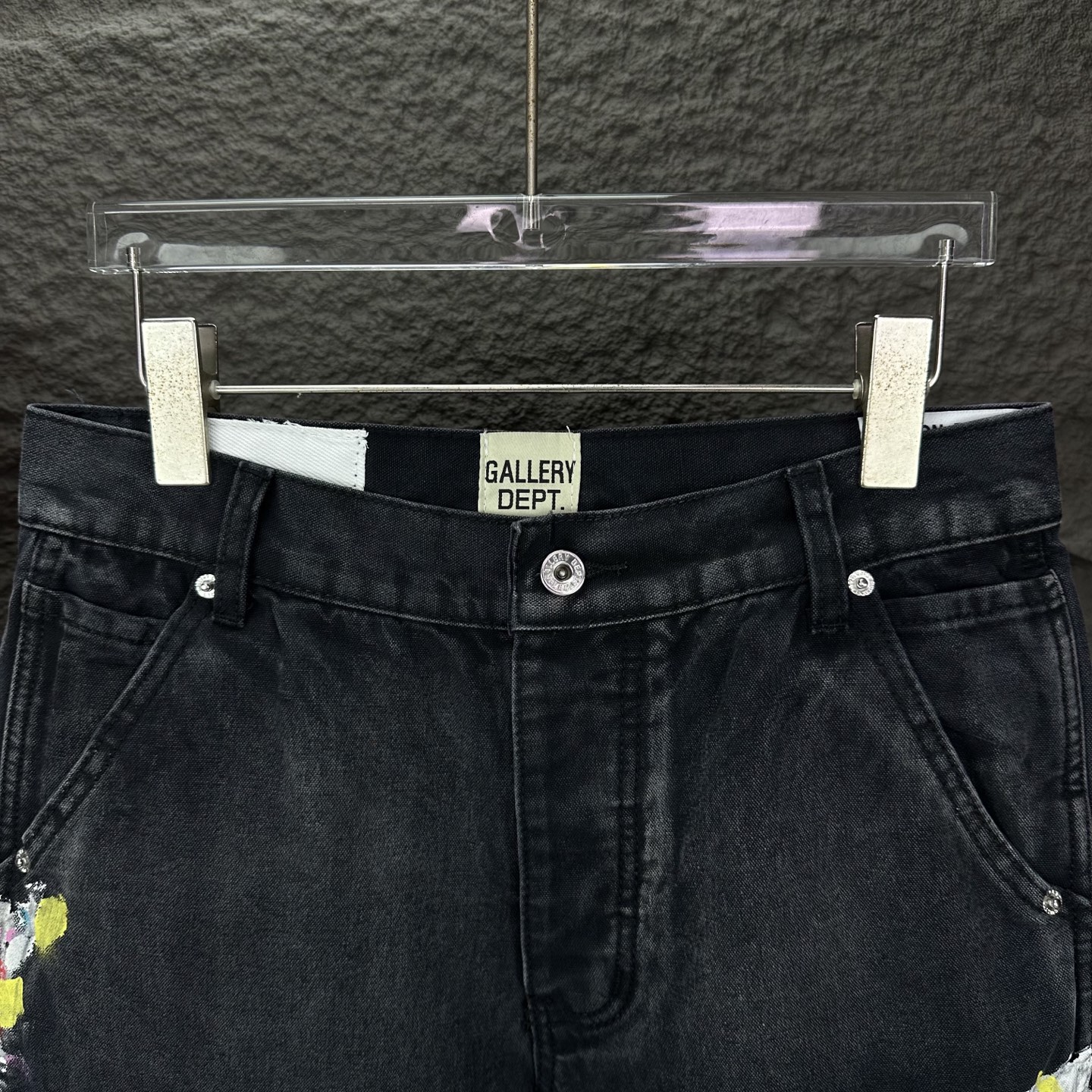 Chrome Hearts Couple Jeans Black Loose Fit L