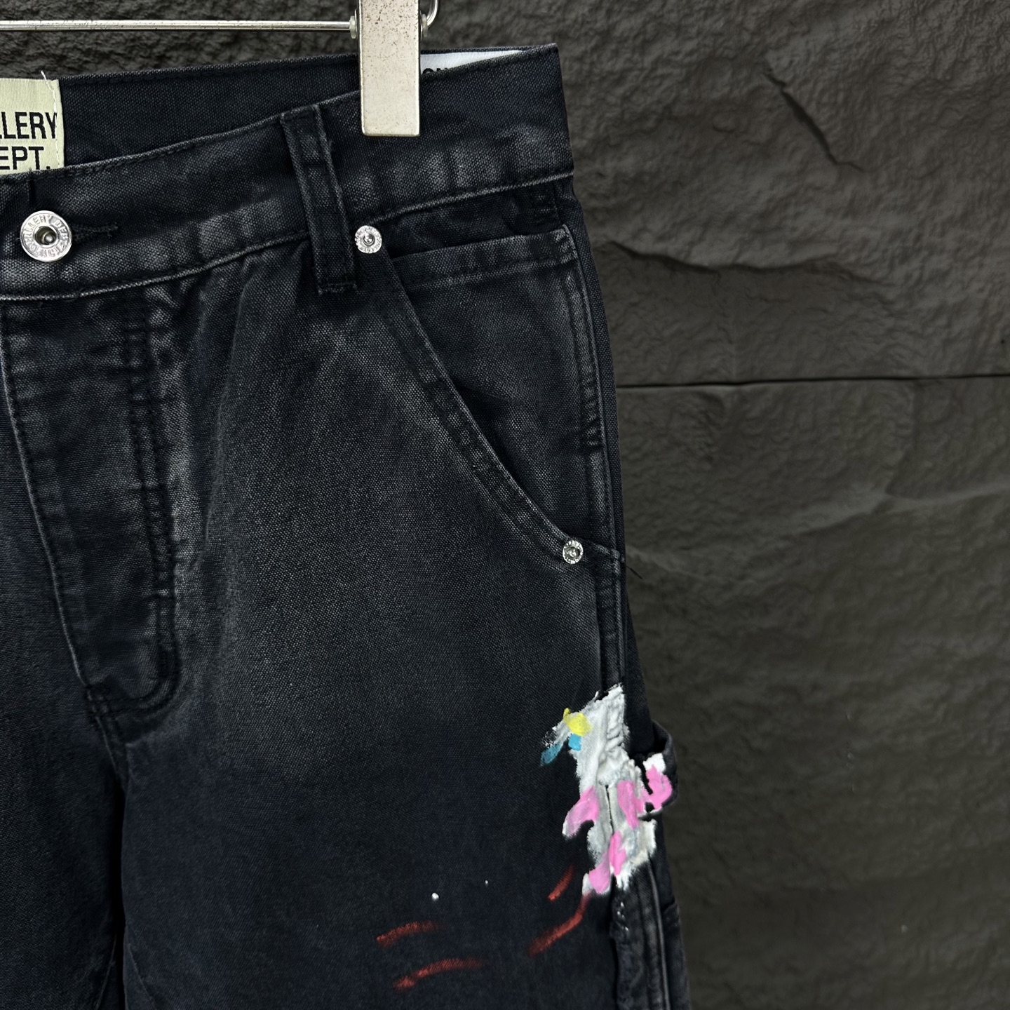 Chrome Hearts Couple Jeans Black Loose Fit L