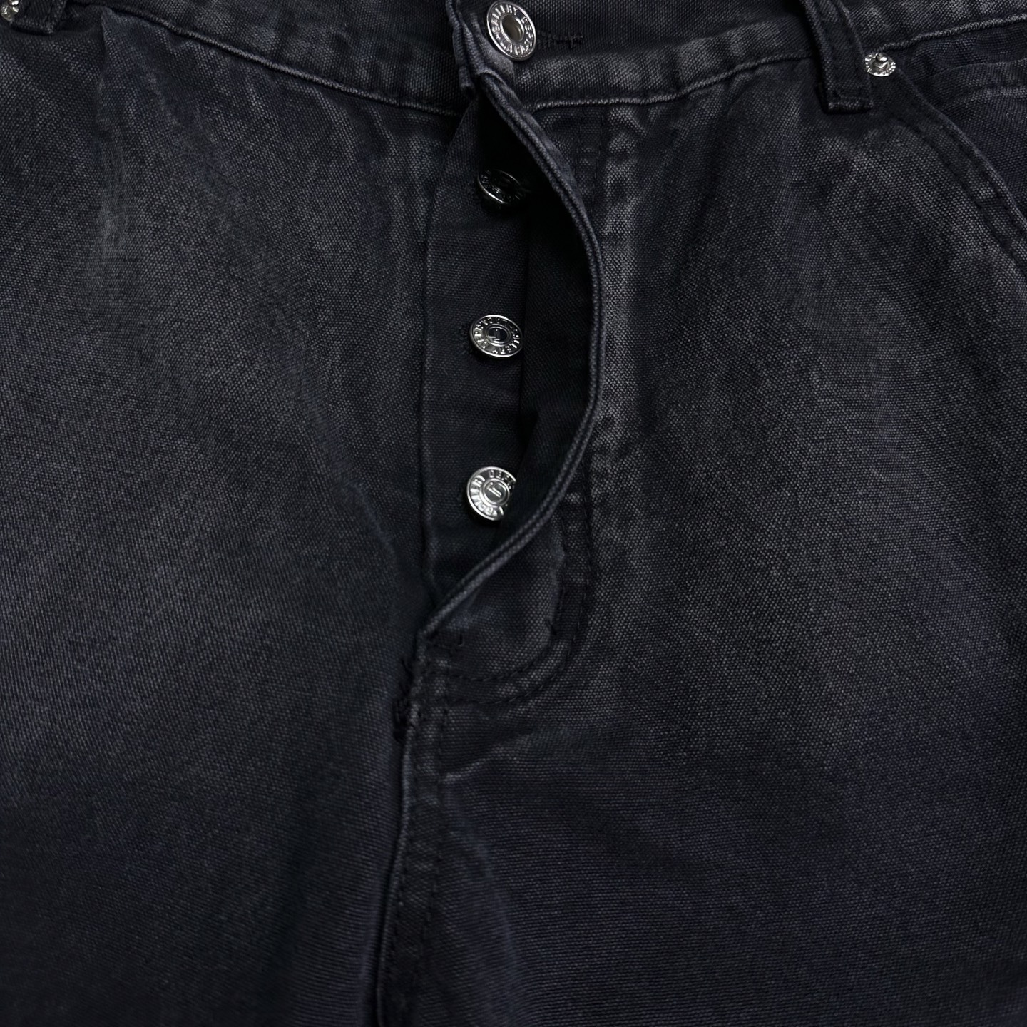 Chrome Hearts Couple Jeans Black Loose Fit L