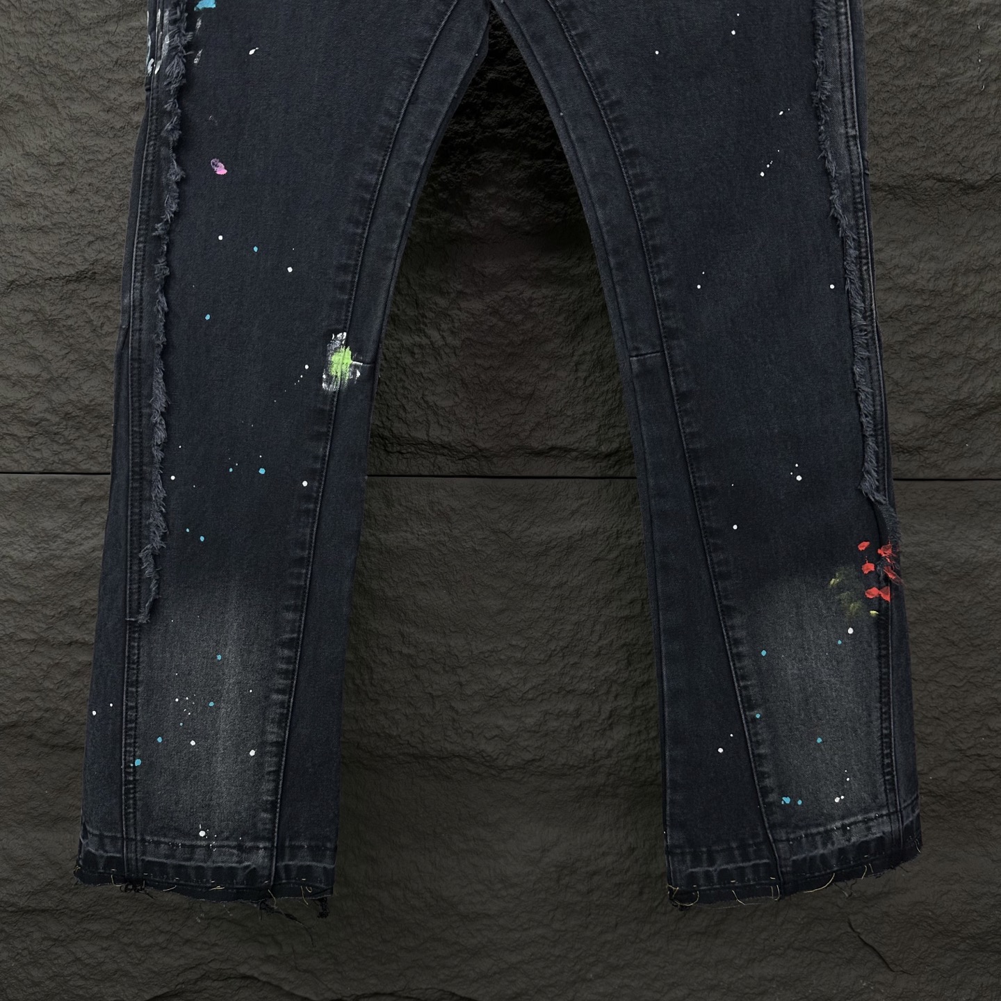 Chrome Hearts Couple Jeans Black Loose Fit L