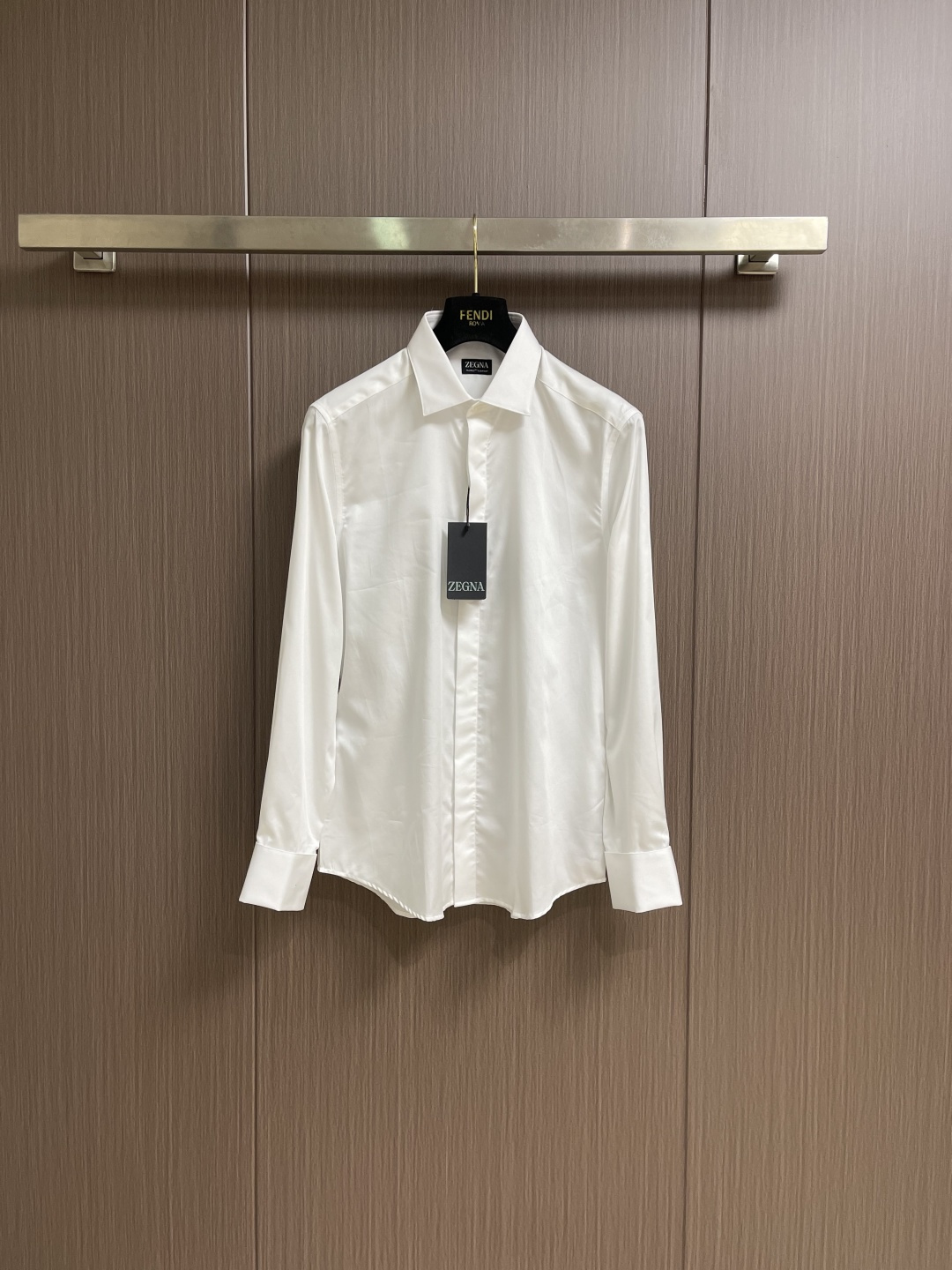 Ermenegildo Zegna Male Shirt Cotton Slim Fit S