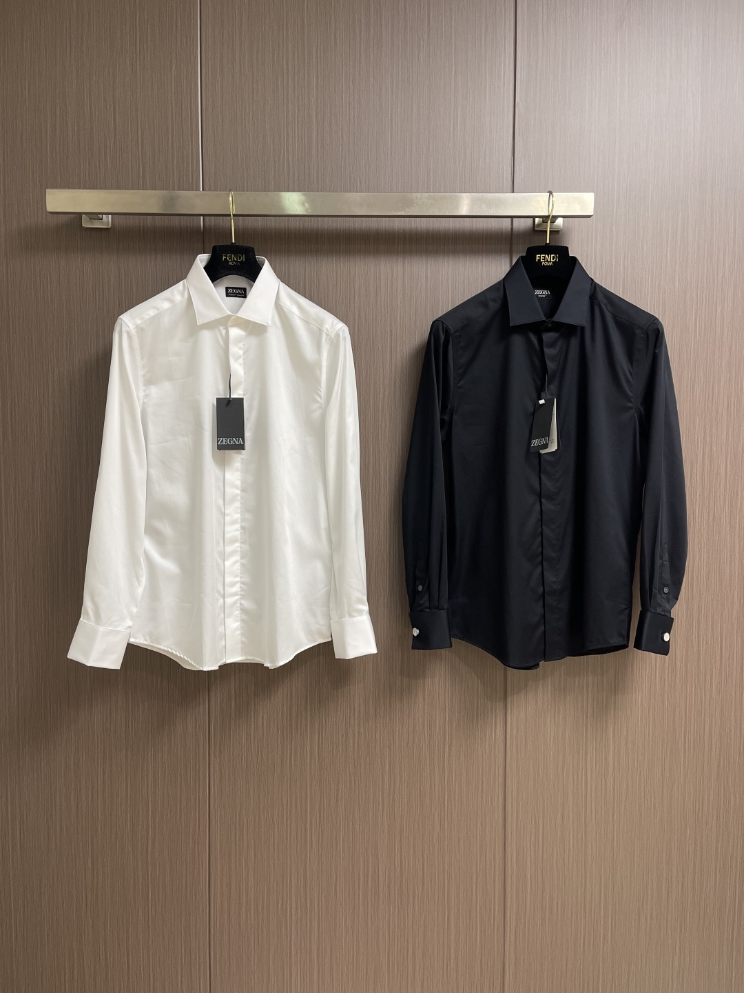 Ermenegildo Zegna Male Shirt Cotton Slim Fit S