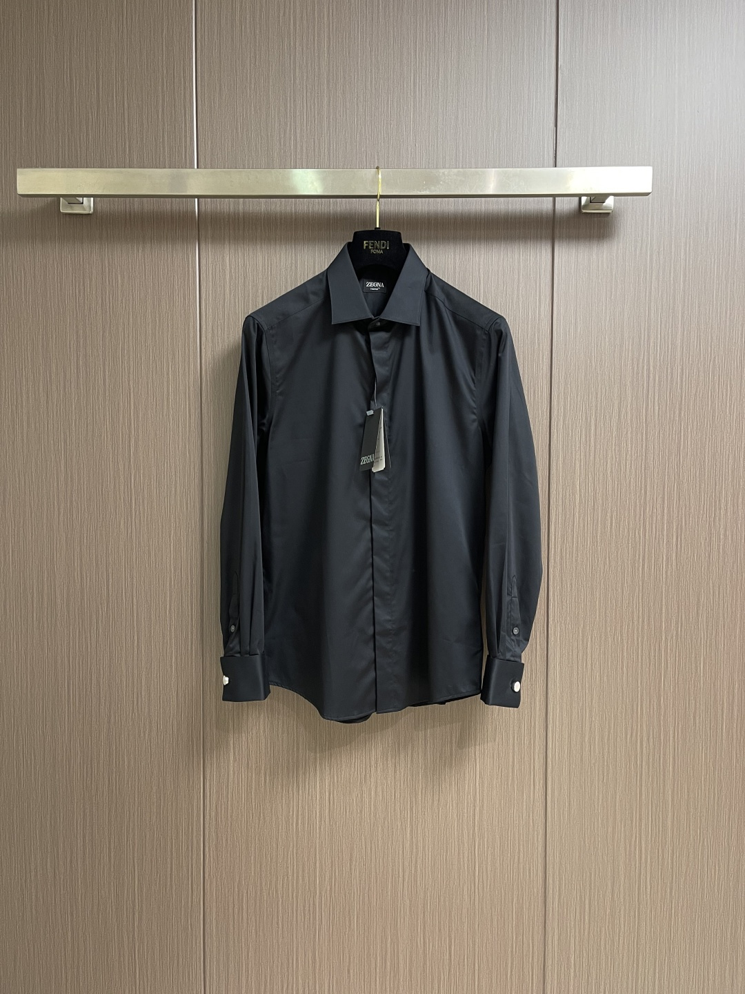 Ermenegildo Zegna Male Shirt Cotton Slim Fit S