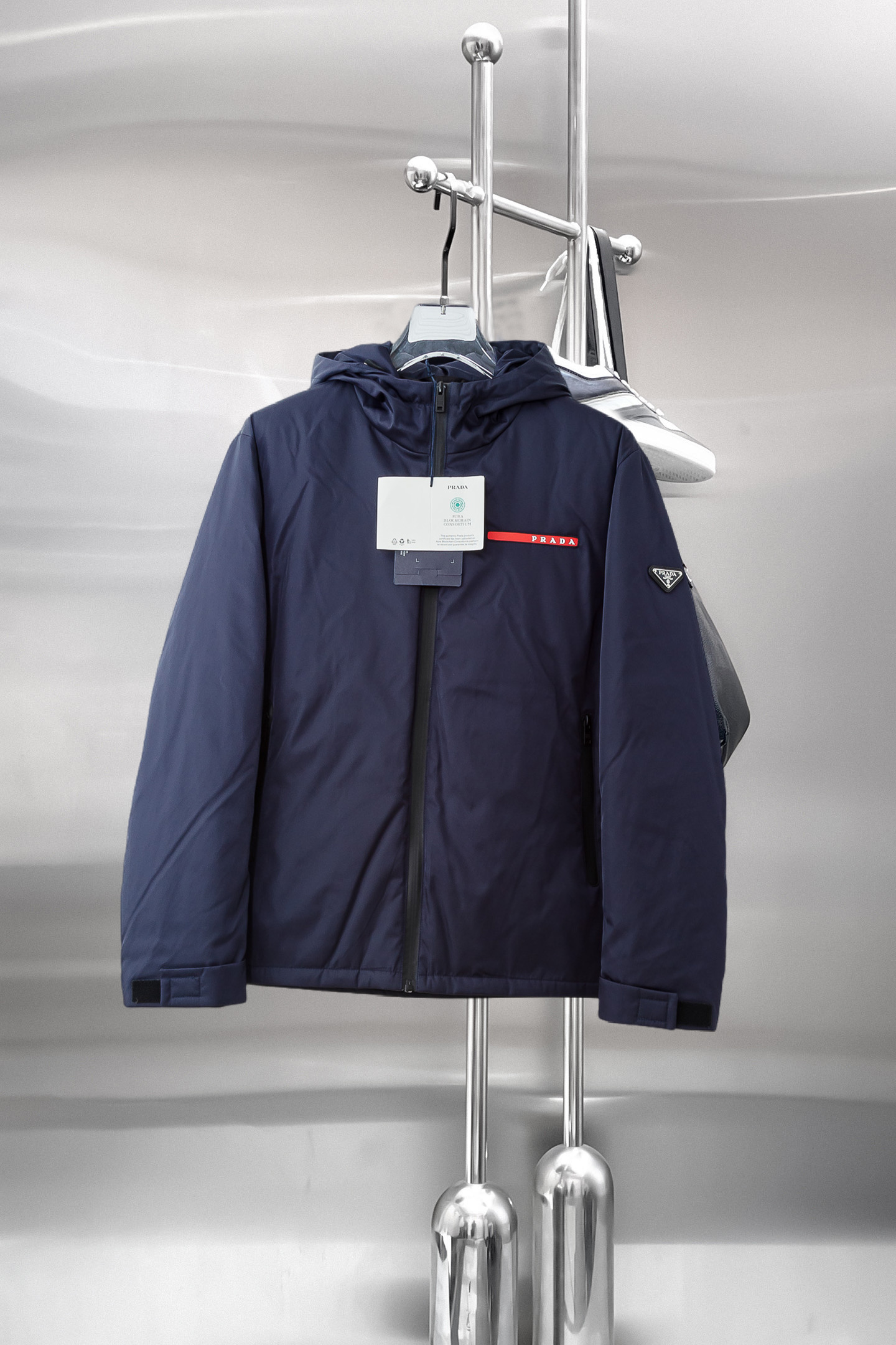 Prada Couple Down Jacket Goose Down M-l-xl