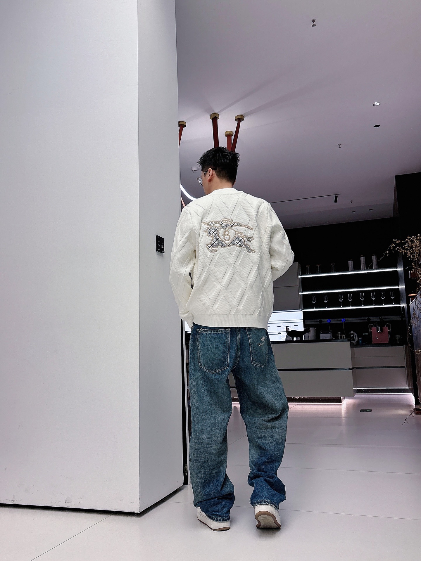 Burberry Jeans Wool Black Loose Fit S-m-l-xl-175140