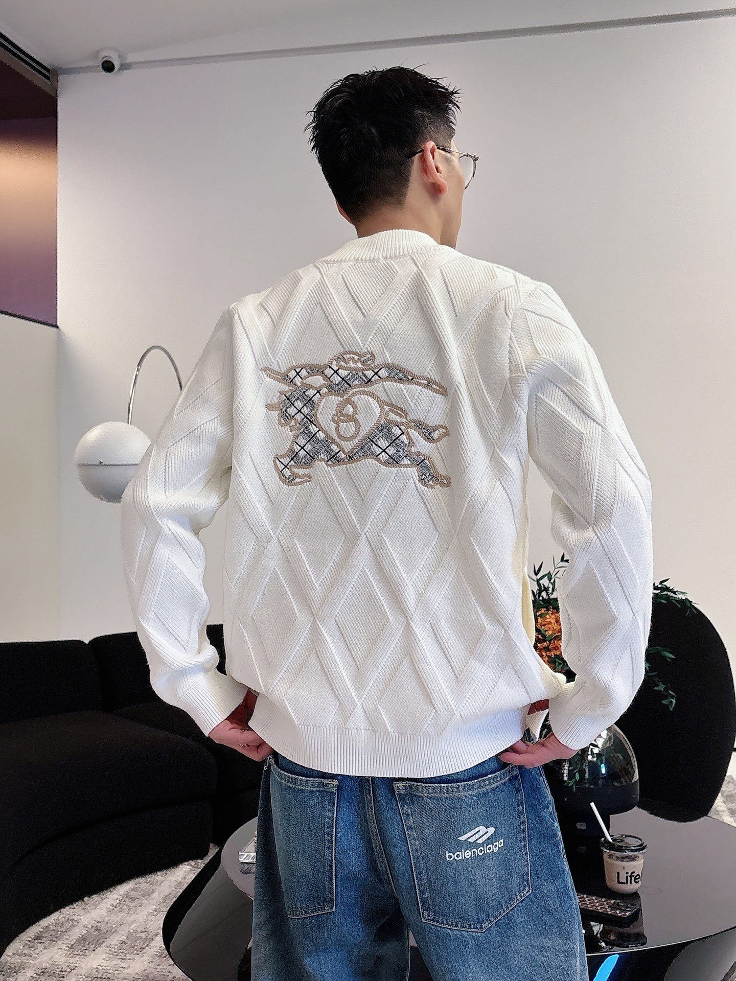 Burberry Jeans Wool Black Loose Fit S-m-l-xl-175140