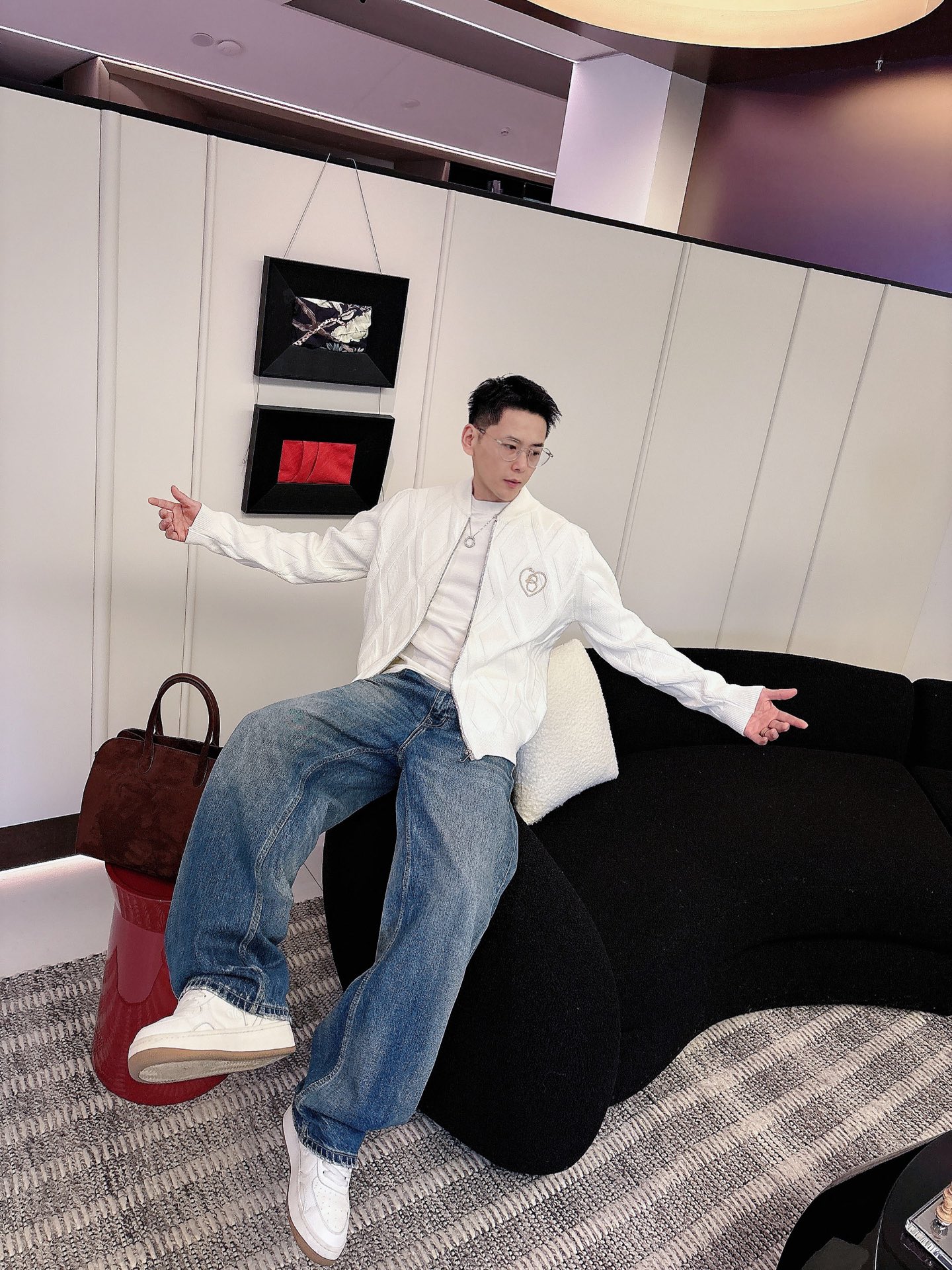 Burberry Jeans Wool Black Loose Fit S-m-l-xl-175140