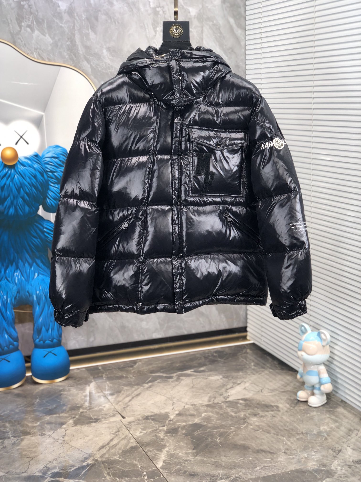 Moncler Male Down Jacket White Duck Down Hooded M-l