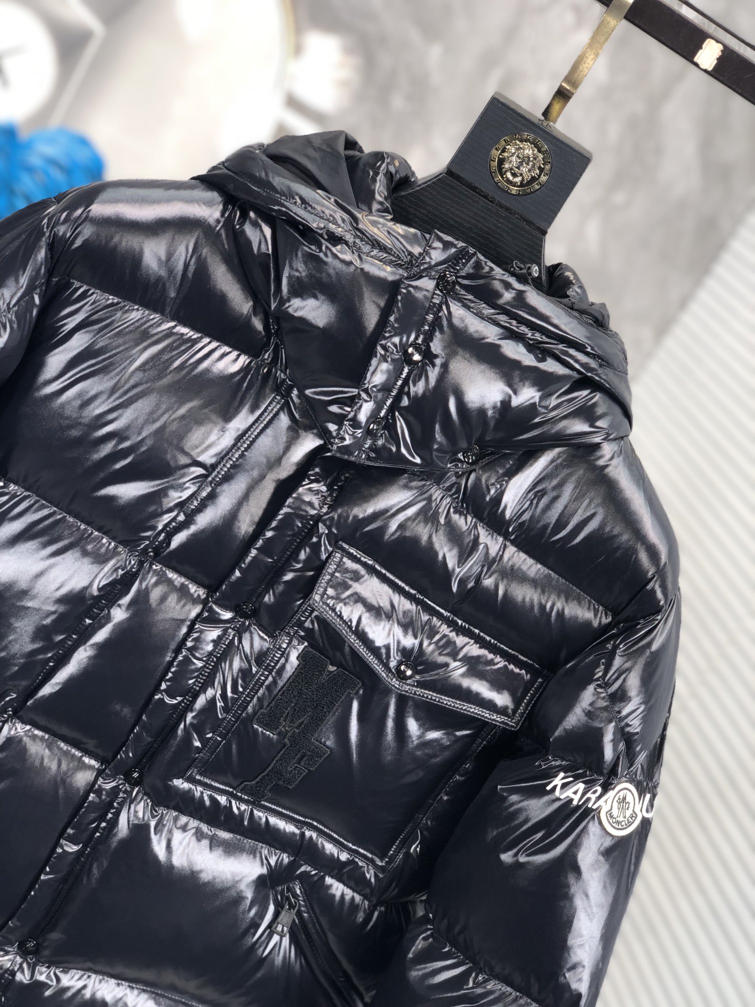 Moncler Male Down Jacket White Duck Down Hooded M-l