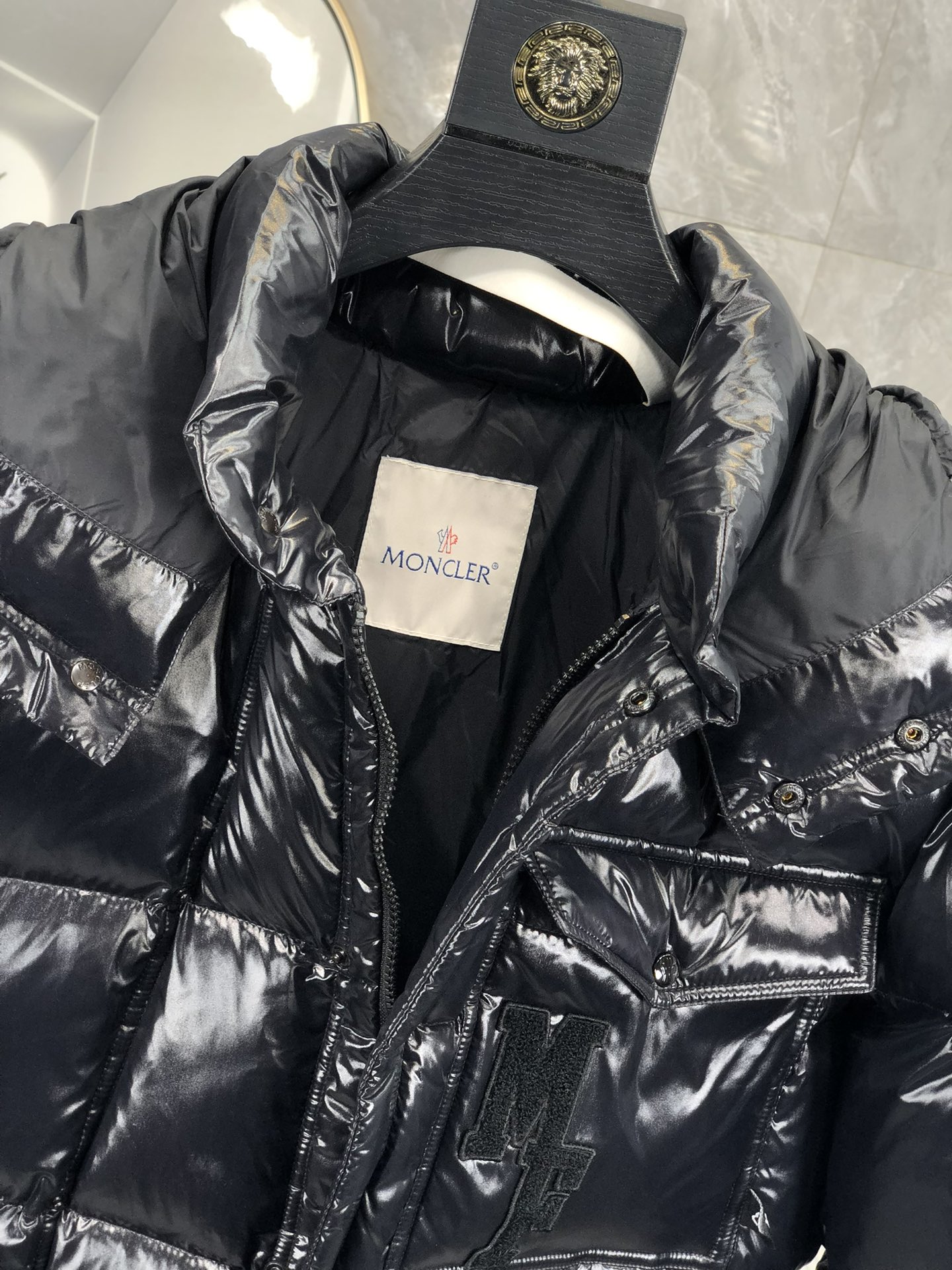 Moncler Male Down Jacket White Duck Down Hooded M-l