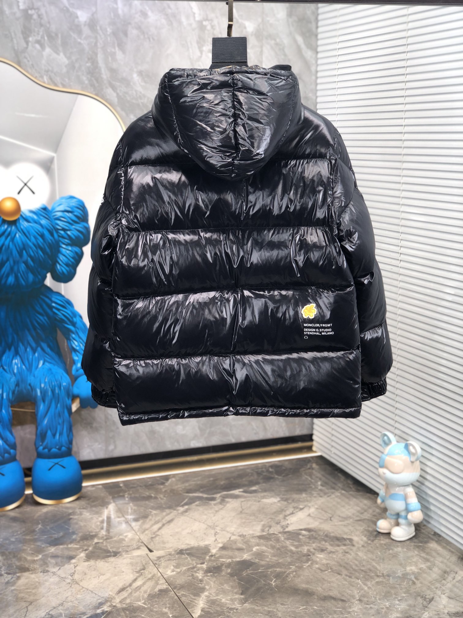 Moncler Male Down Jacket White Duck Down Hooded M-l