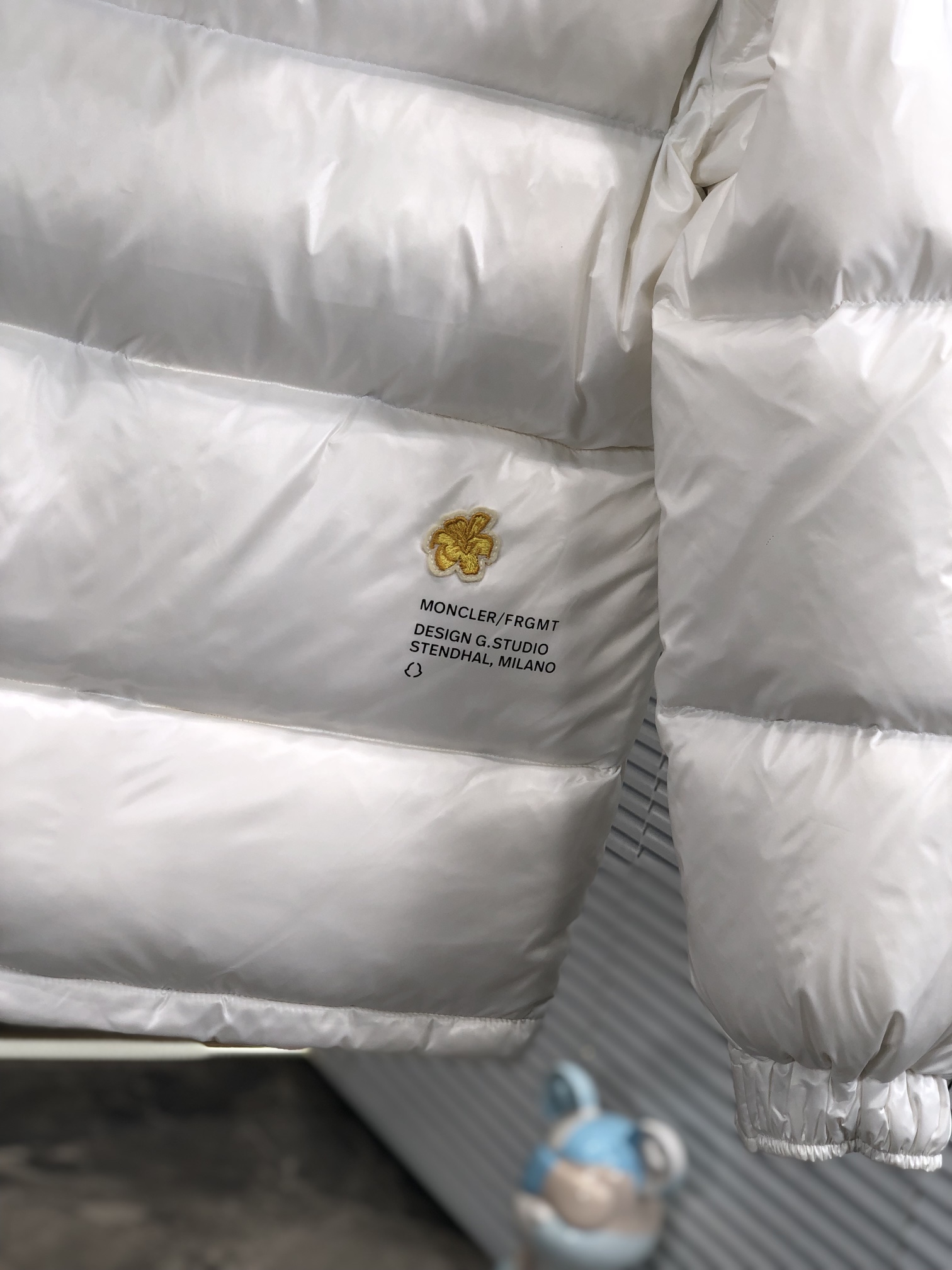 Moncler Male Down Jacket White Duck Down Hooded M-l