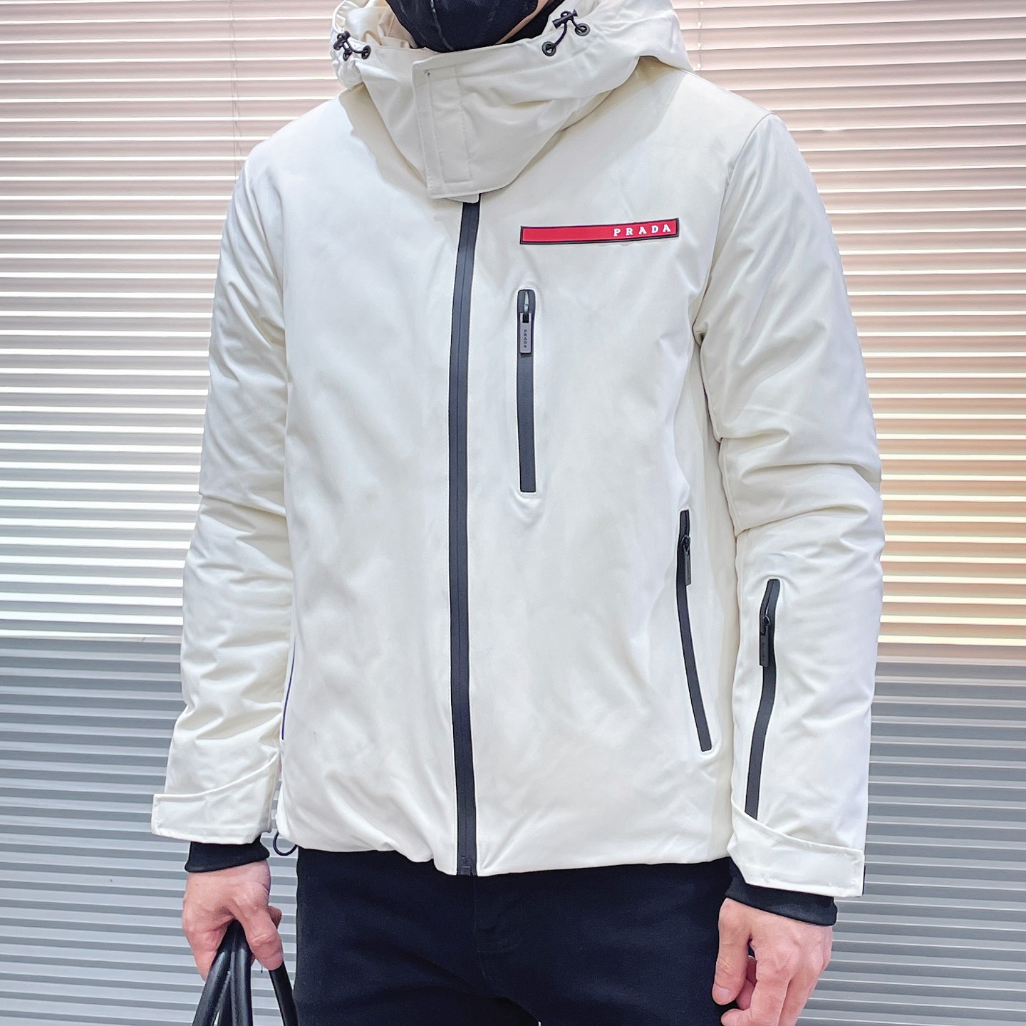 Prada Couple Down Jacket Goose Down M-l-xl