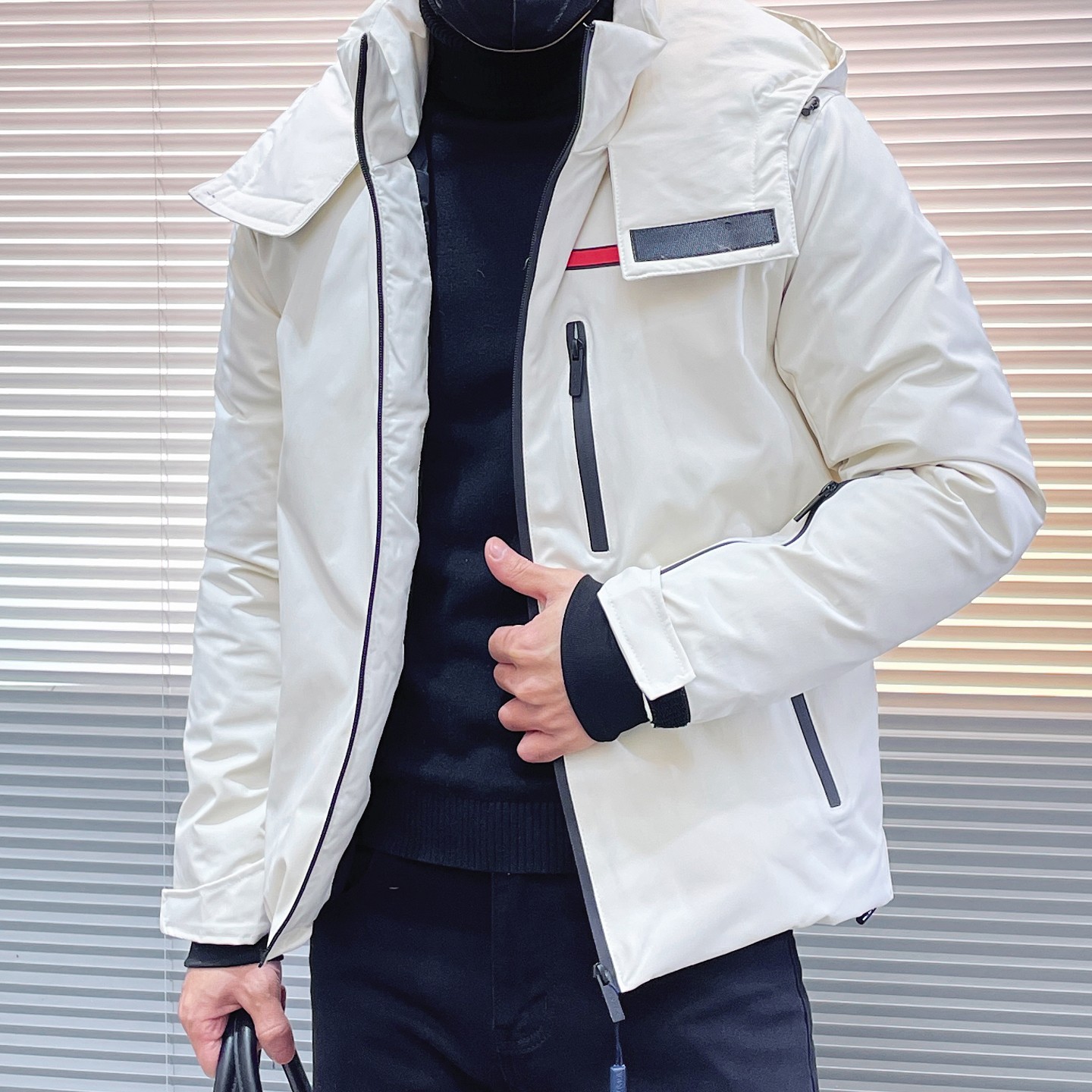 Prada Couple Down Jacket Goose Down M-l-xl