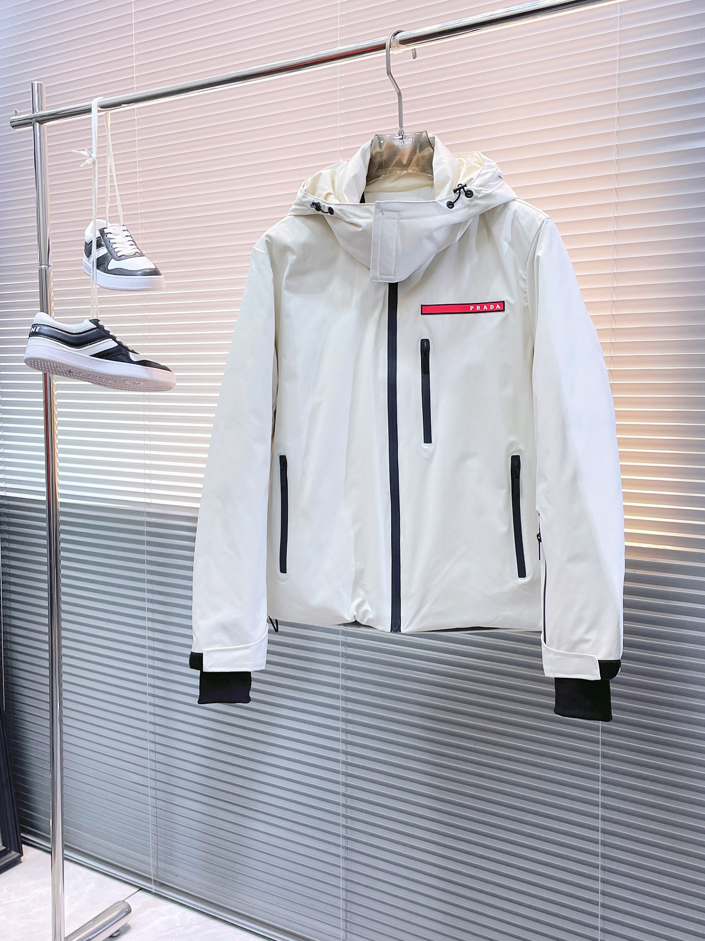 Prada Couple Down Jacket Goose Down M-l-xl