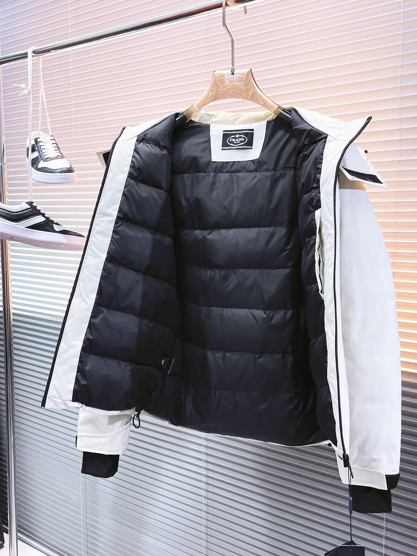 Prada Couple Down Jacket Goose Down M-l-xl