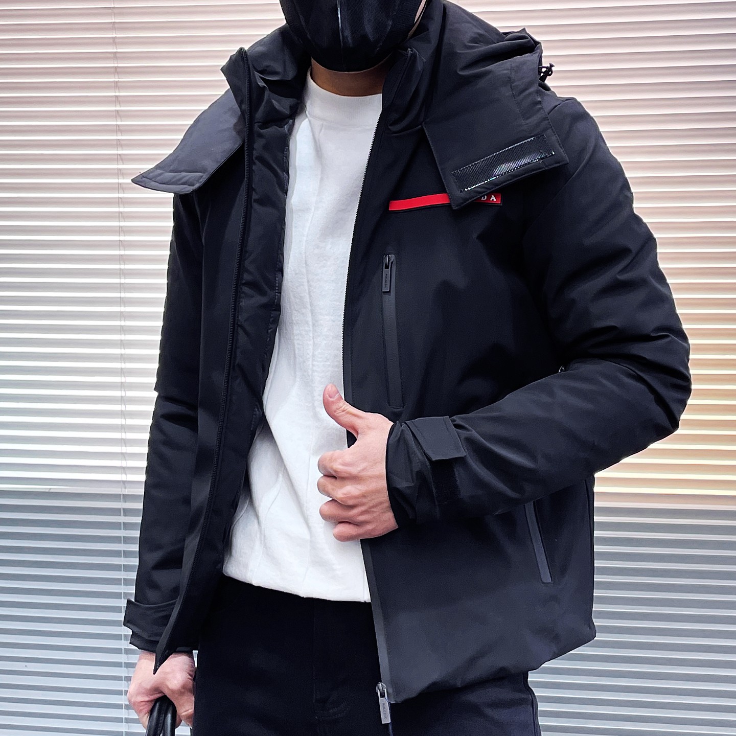 Prada Couple Down Jacket Goose Down M-l-xl