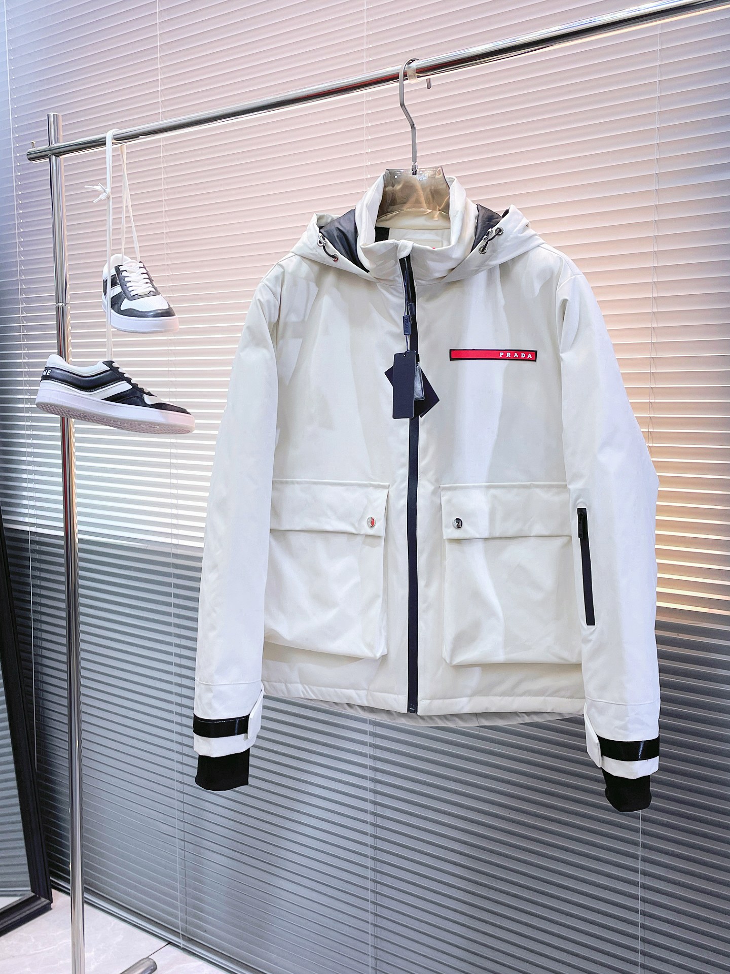 Prada Couple Down Jacket Goose Down M-l-xl