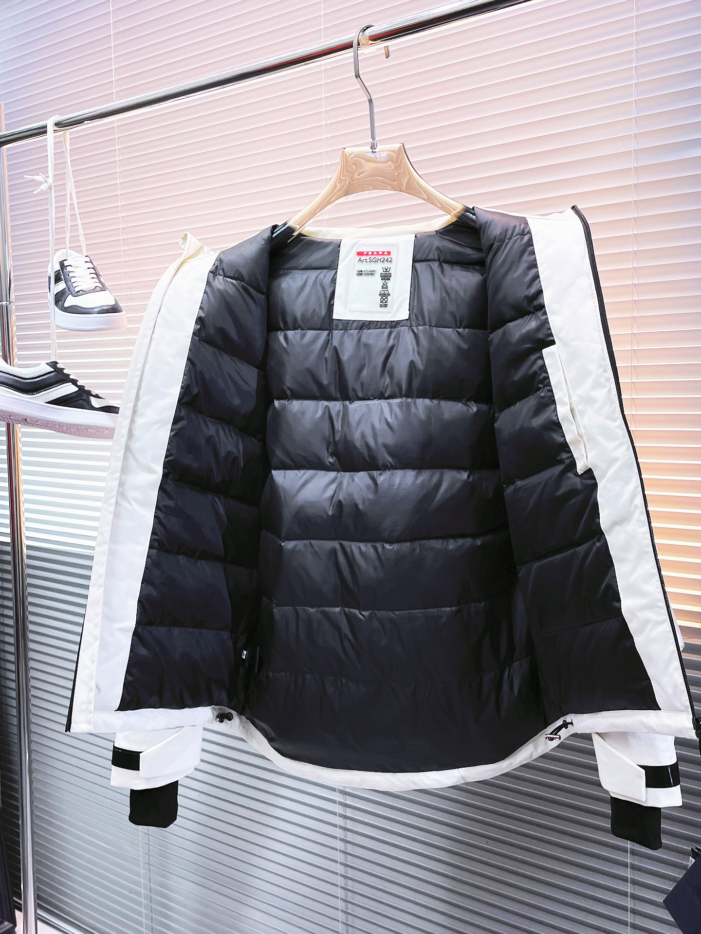 Prada Couple Down Jacket Goose Down M-l-xl