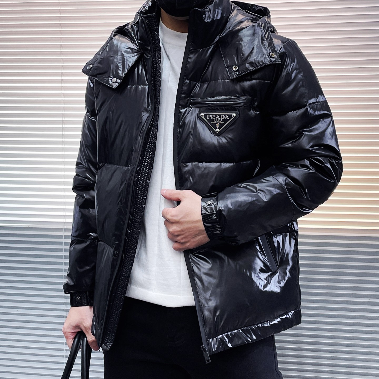 Prada Couple Down Jacket Goose Down M-l-xl