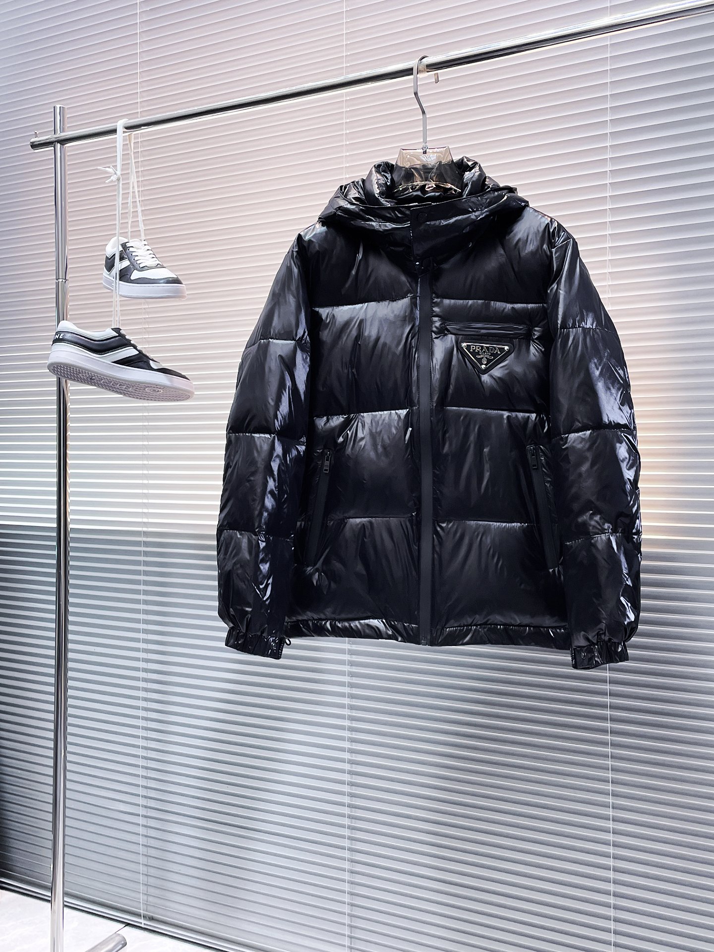 Prada Couple Down Jacket Goose Down M-l-xl