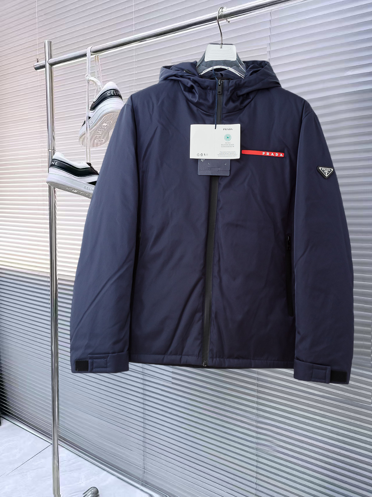 Prada Couple Down Jacket Goose Down M-l-xl