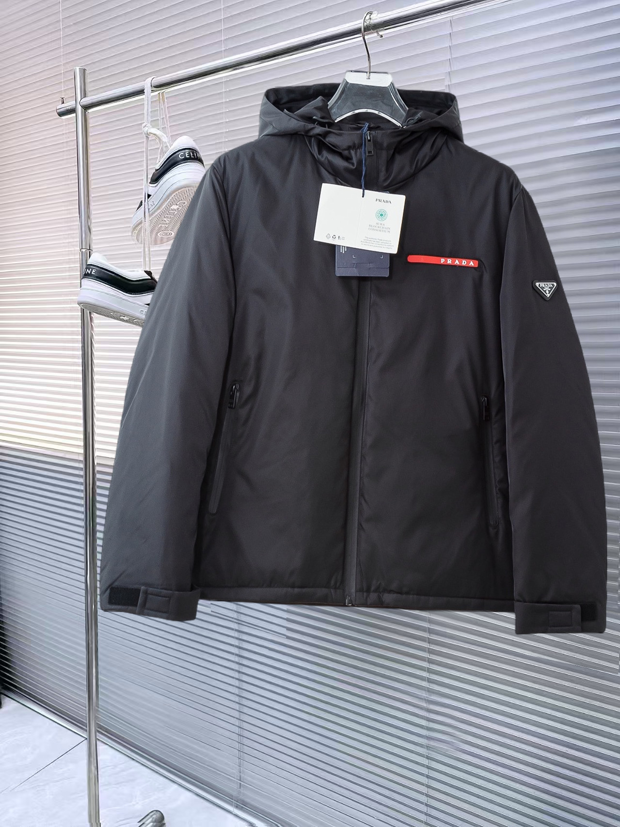 Prada Couple Down Jacket Goose Down M-l-xl