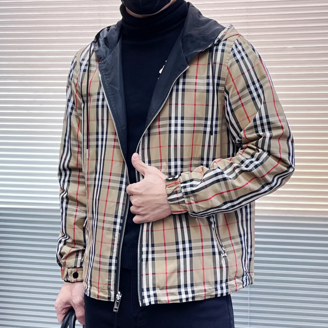 Burberry Jacket Plaid M-xl