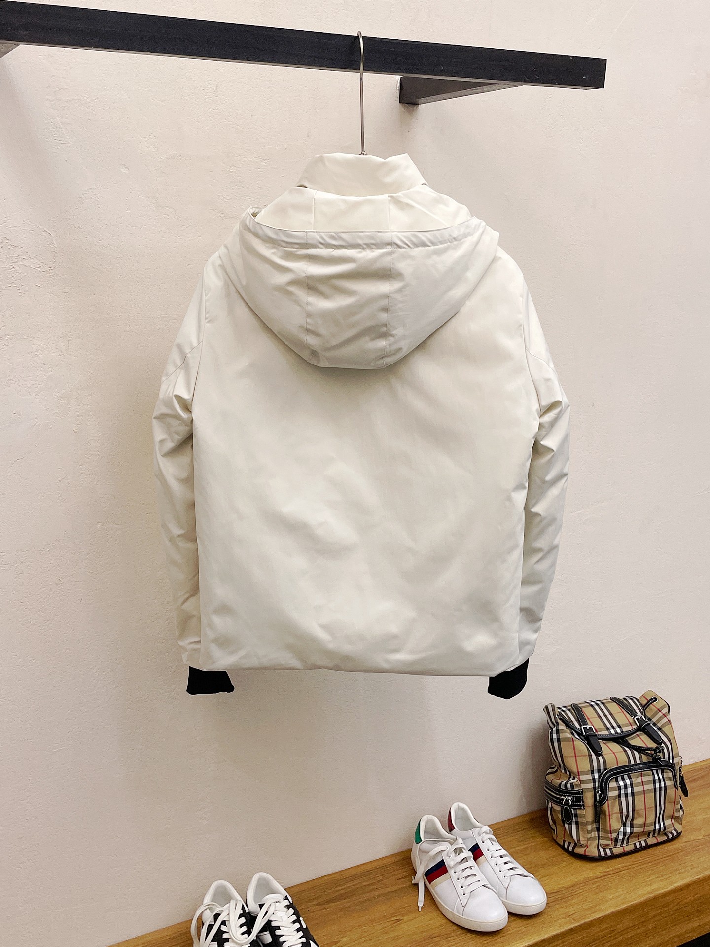 Prada Couple Down Jacket Goose Down Black Hooded S-m-l-xl-xxl