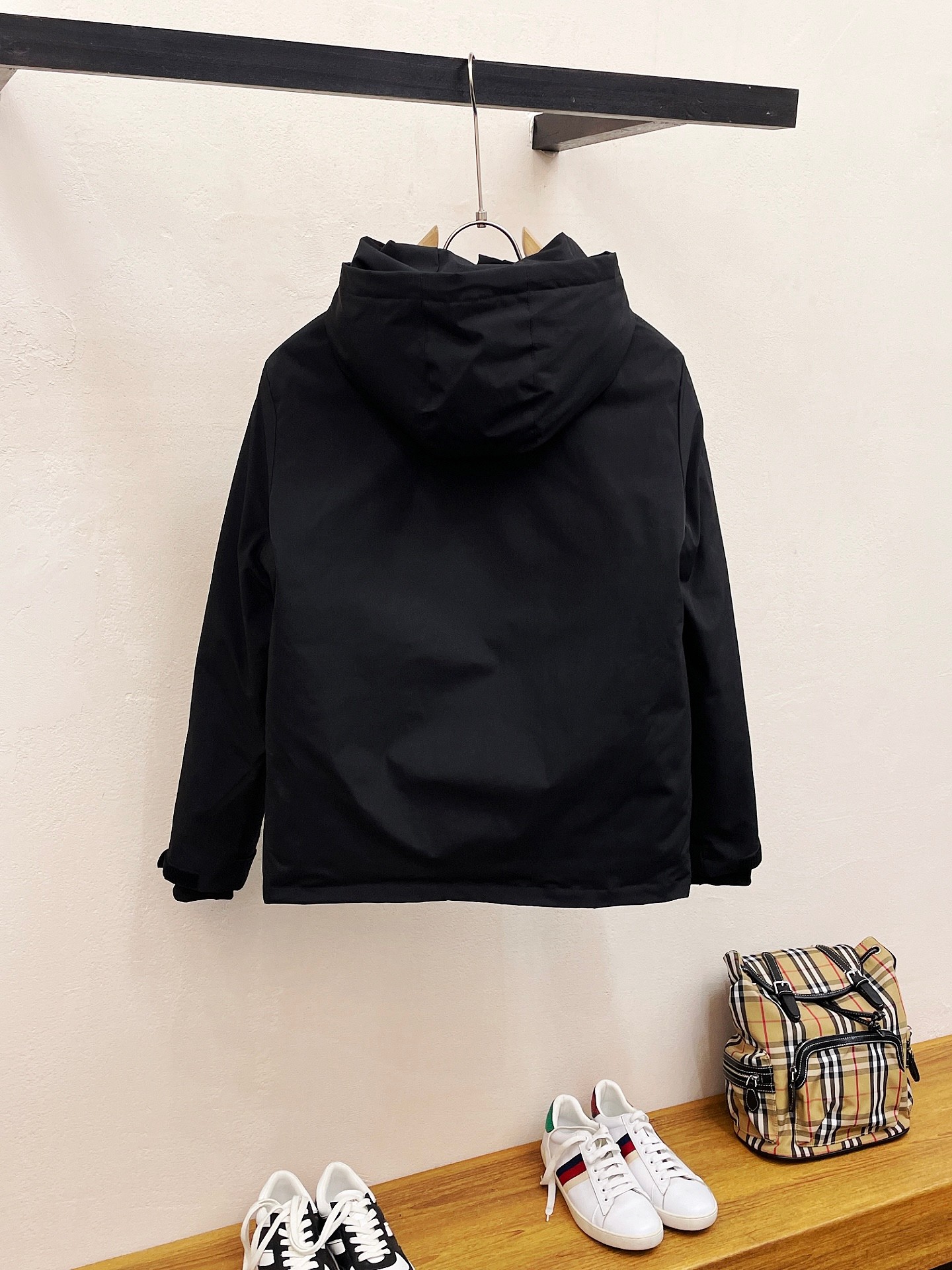 Moncler Couple Down Jacket Goose Down Black Hooded S-m-l-xl-xxl