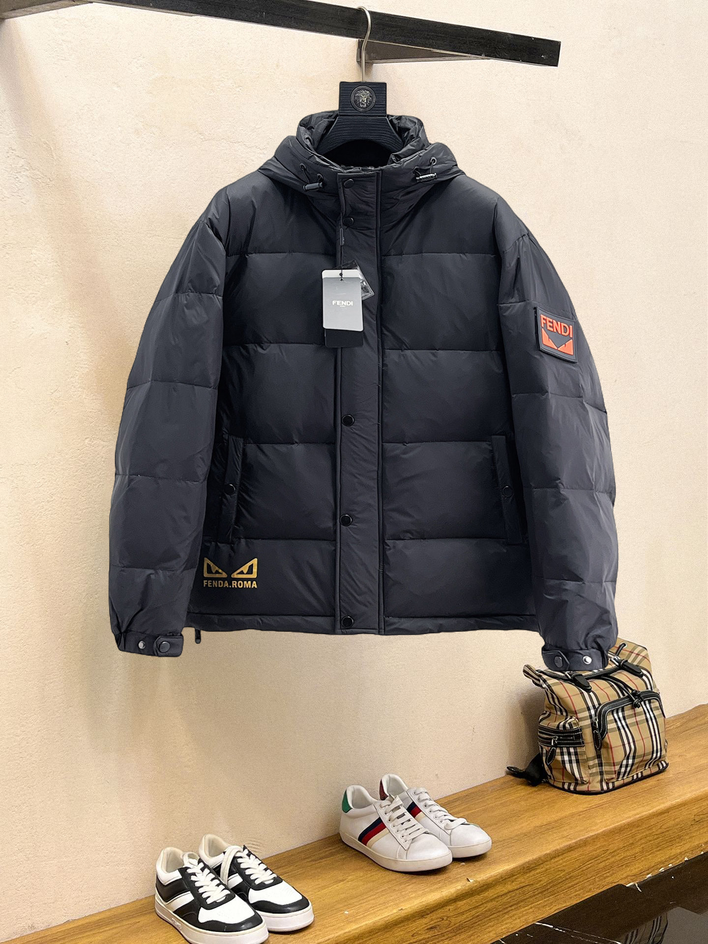 Ermenegildo Zegna Male Down Jacket White Duck Down Slim Fit M-l-xl