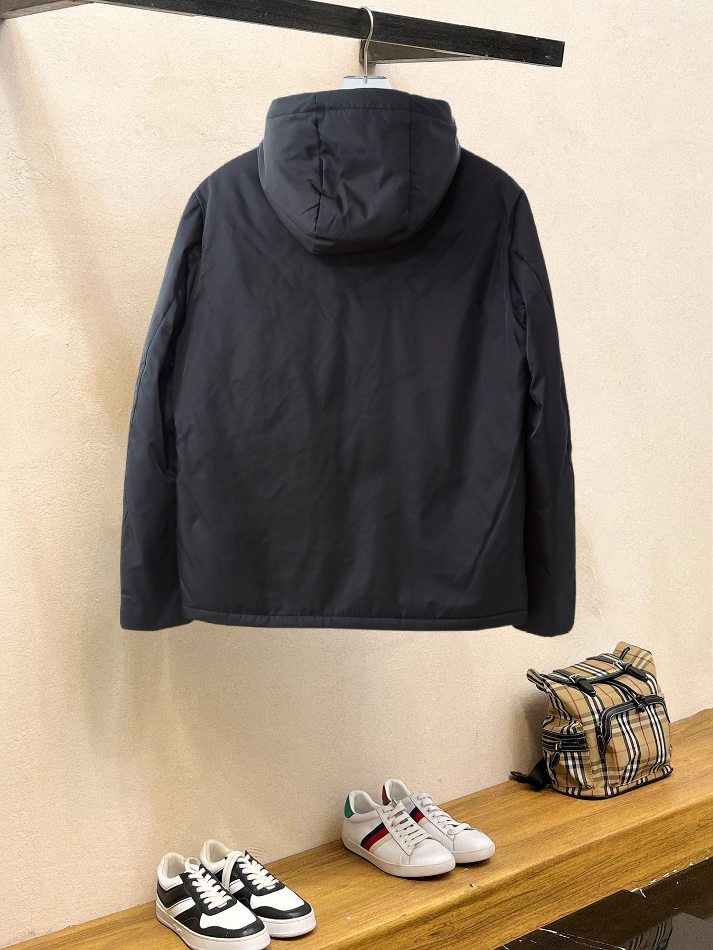 Ermenegildo Zegna Male Down Jacket White Duck Down Slim Fit M-l-xl