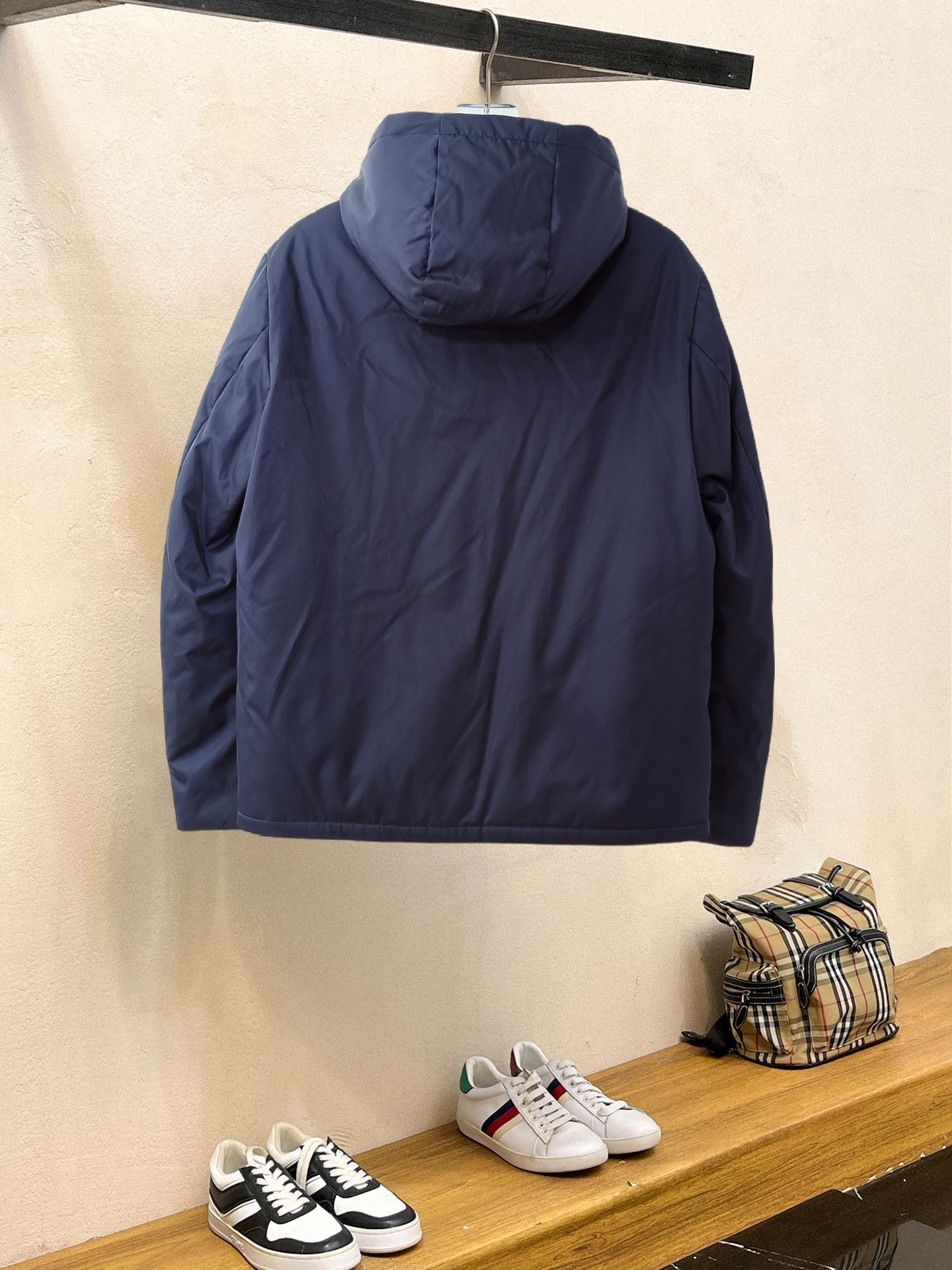 Brunello Cucinelli Male Down Jacket White Duck Down Slim Fit M-xl