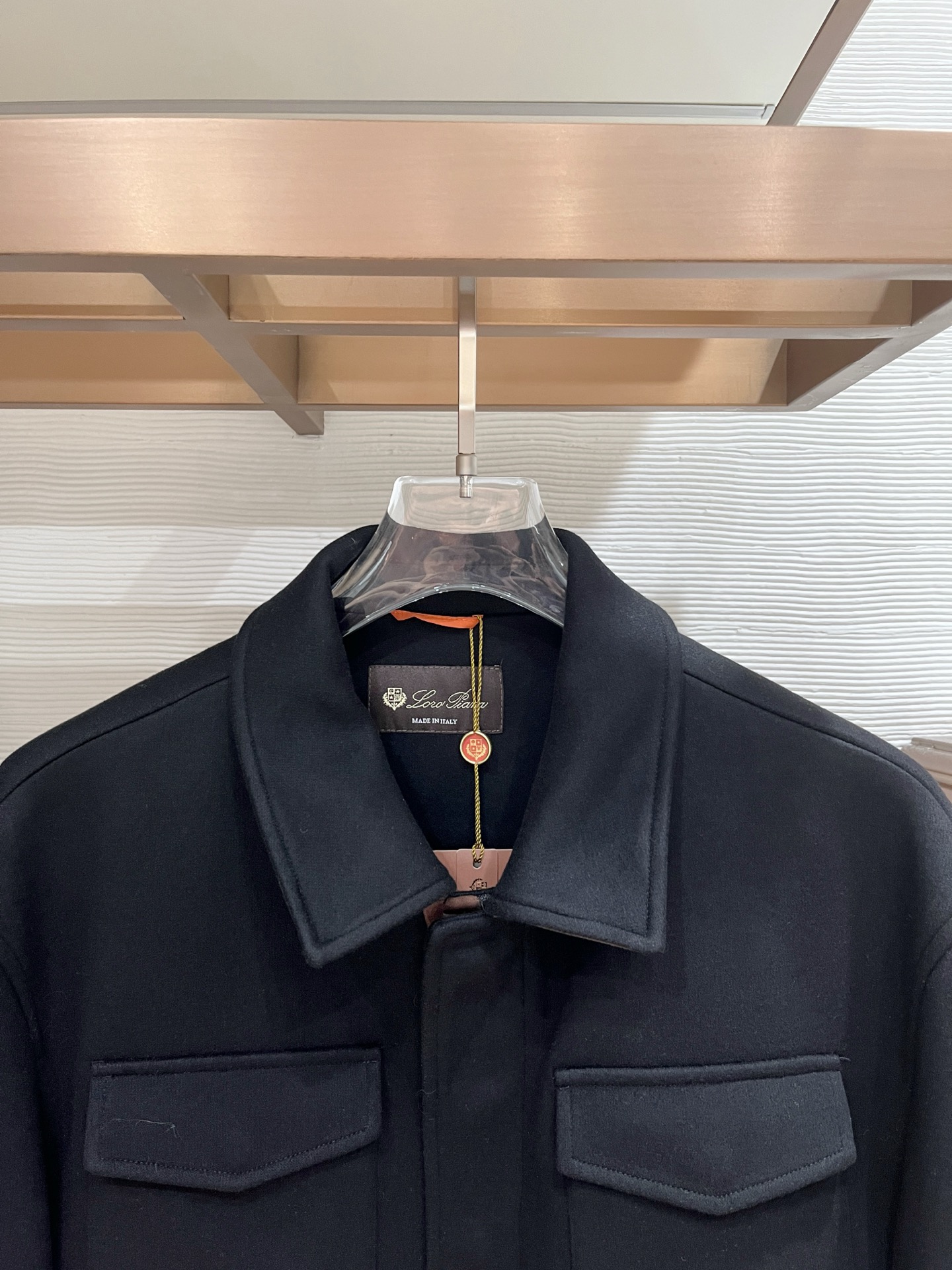 Loro Piana Male Jacket Cotton Black Slim Fit M-l-xl