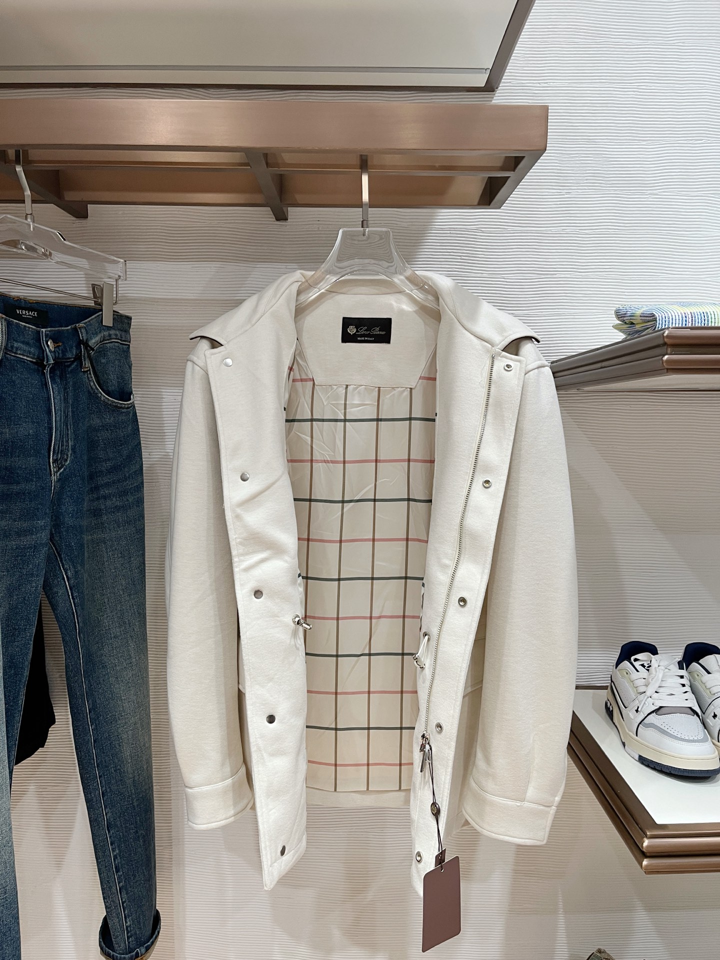 Loro Piana Male Jacket Cotton Black Slim Fit M-l-xl