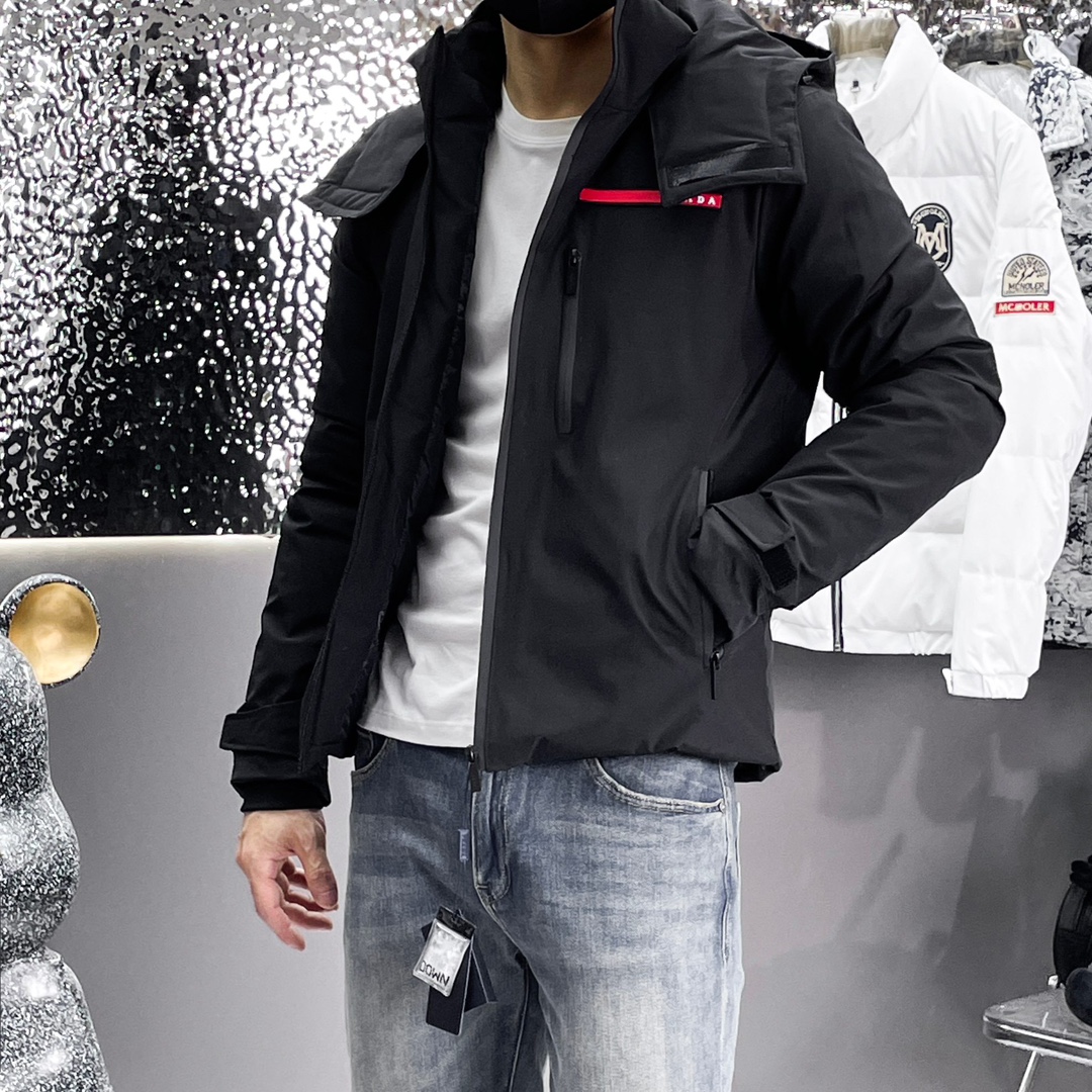 Prada Couple Down Jacket Goose Down M-l-xl