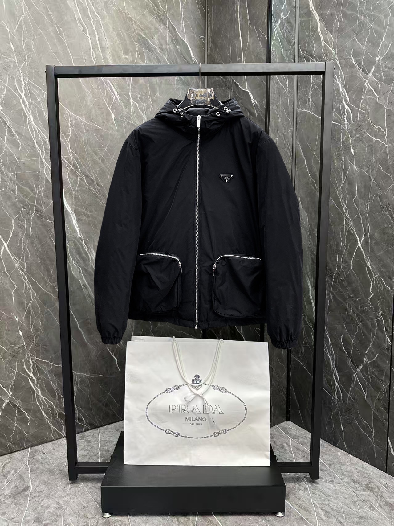 Prada Couple Down Jacket Goose Down M-l-xl