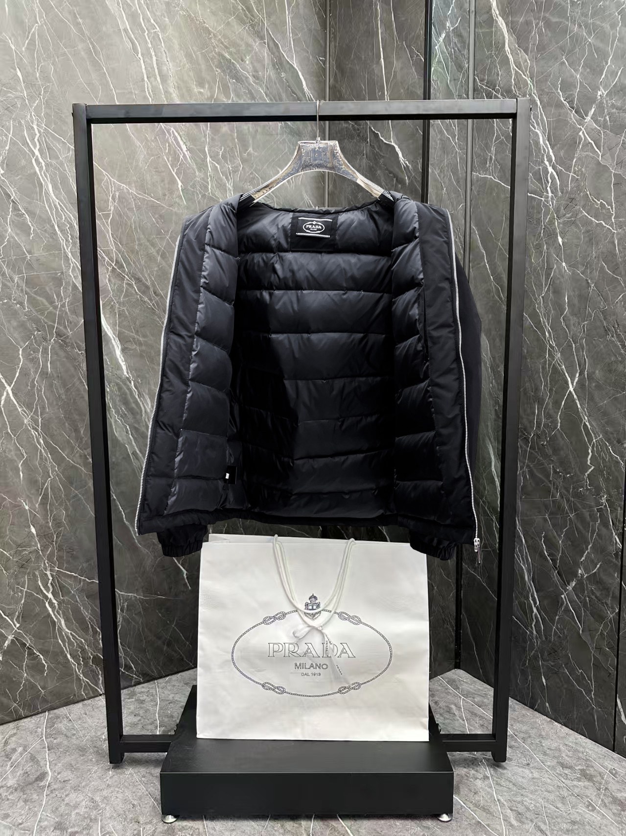 Prada Couple Down Jacket Goose Down M-l-xl