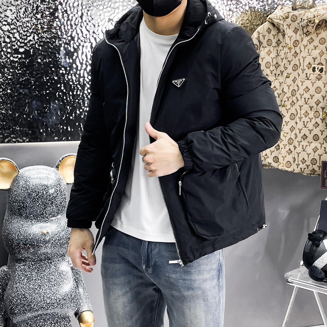 Prada Couple Down Jacket Goose Down M-l-xl