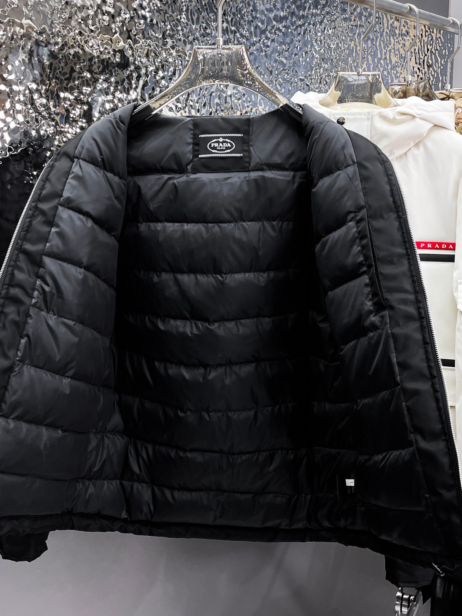 Prada Couple Down Jacket Goose Down M-l-xl