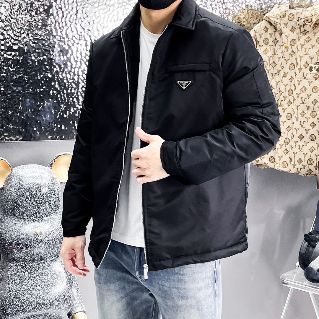 Prada Couple Down Jacket Goose Down M-l-xl