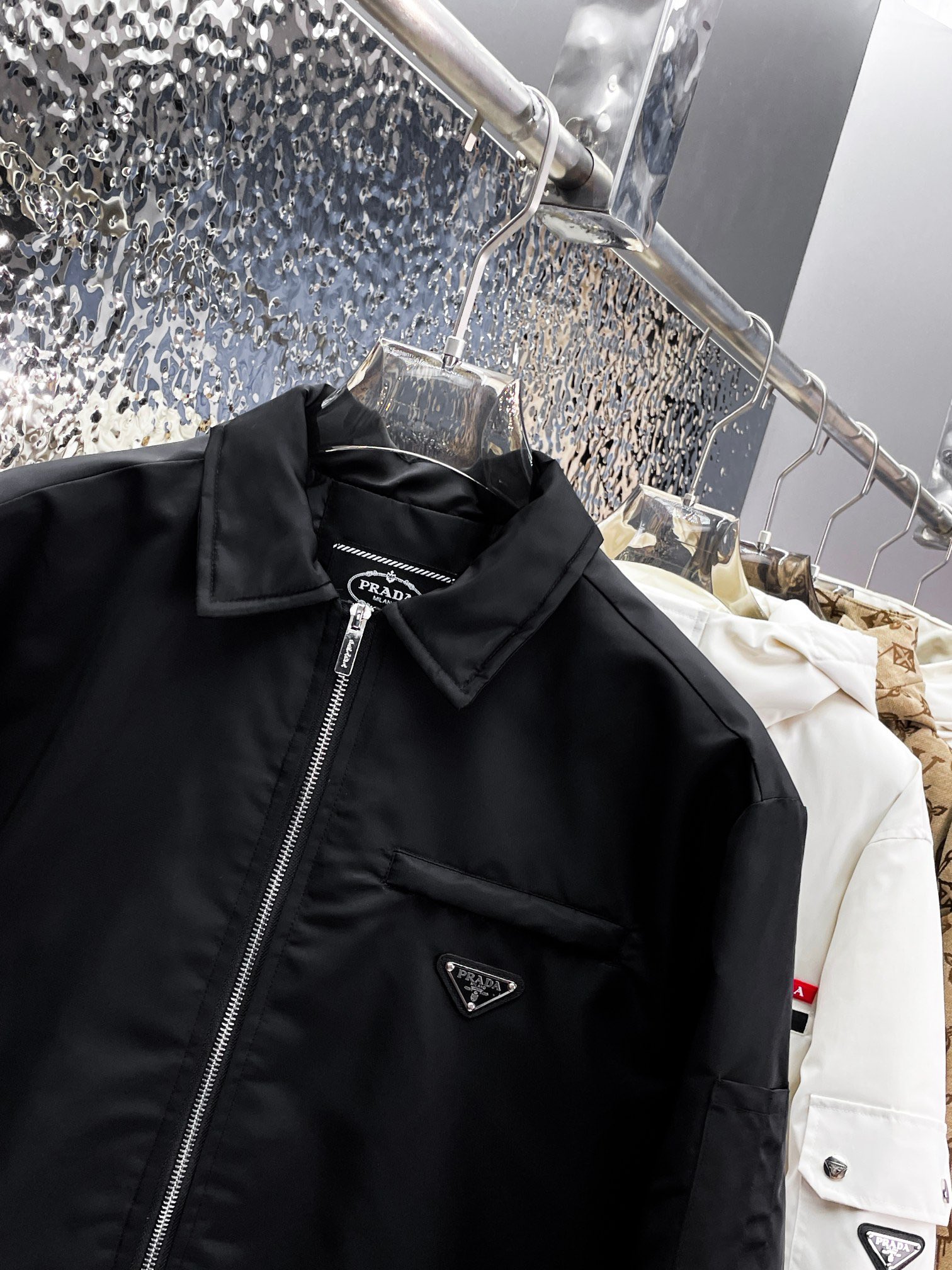 Prada Couple Down Jacket Goose Down M-l-xl