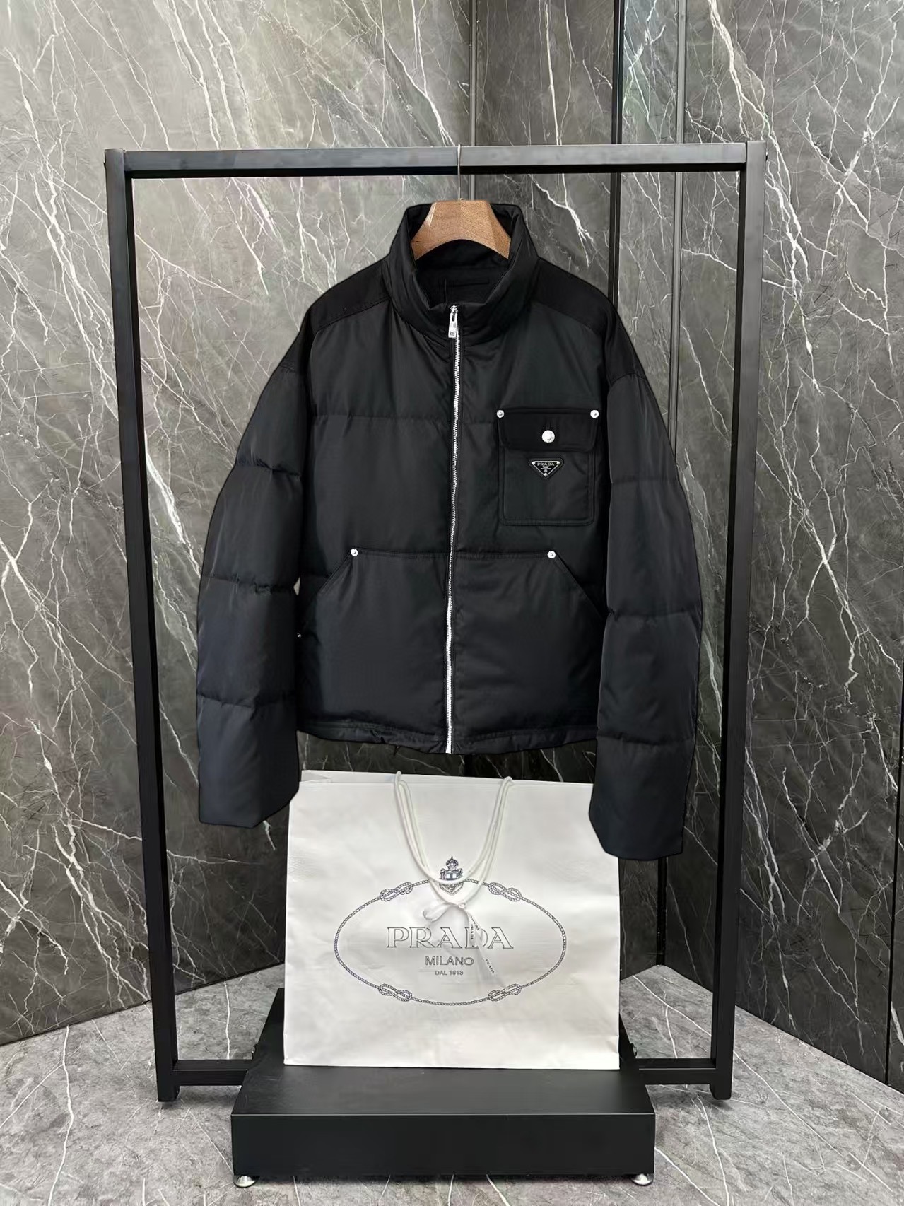 Prada Couple Down Jacket Goose Down M-l-xl