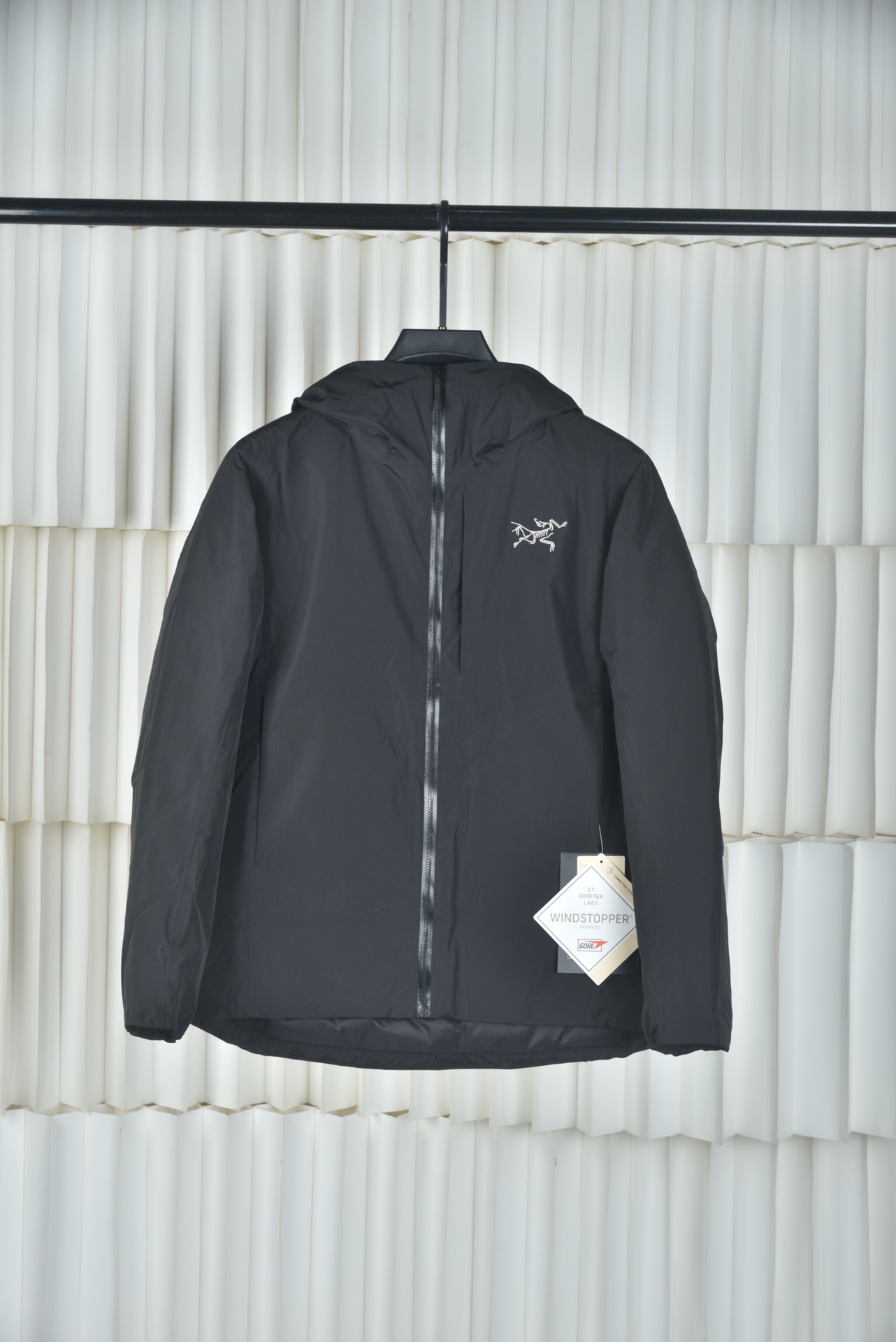 Arcteryx Down Jacket Knitted Black Hooded S-m-l-xl-xxl