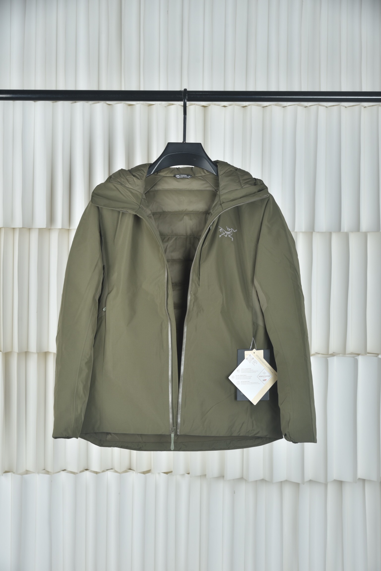 Arcteryx Down Jacket Knitted Black Hooded S-m-l-xl-xxl