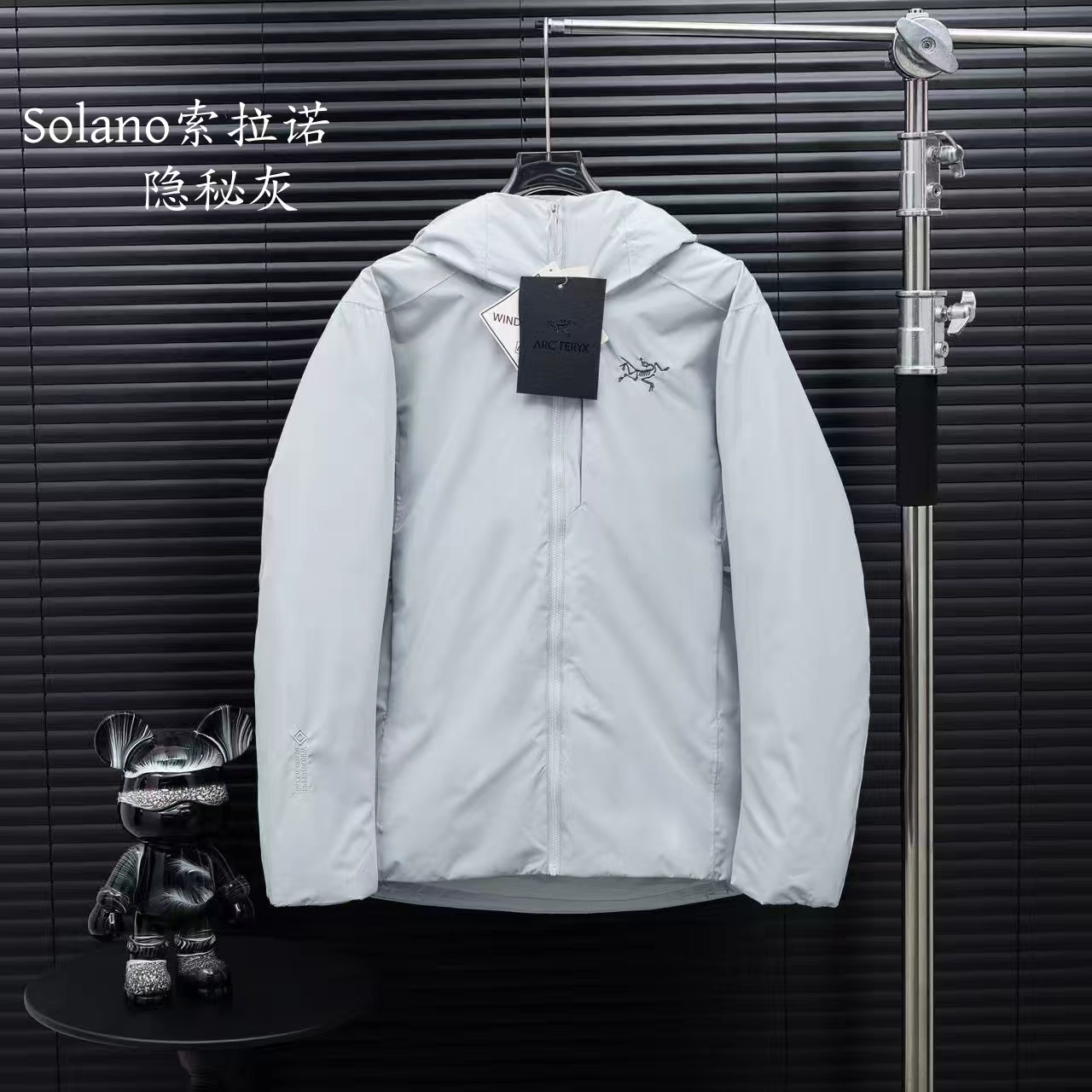 Arcteryx Female Down Jacket Knitted Black Hooded S-l-xxl